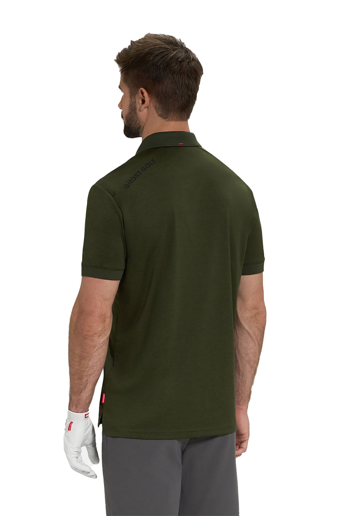 Ghost Golf Marled Core Custom Polos, Forest Green [Versalift]