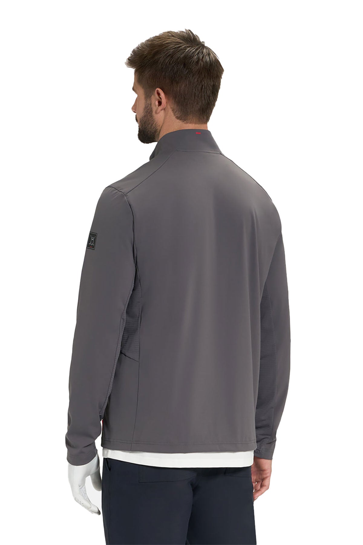 Ghost Golf 1/4 Zip Mock Custom Jackets, Iron Grey