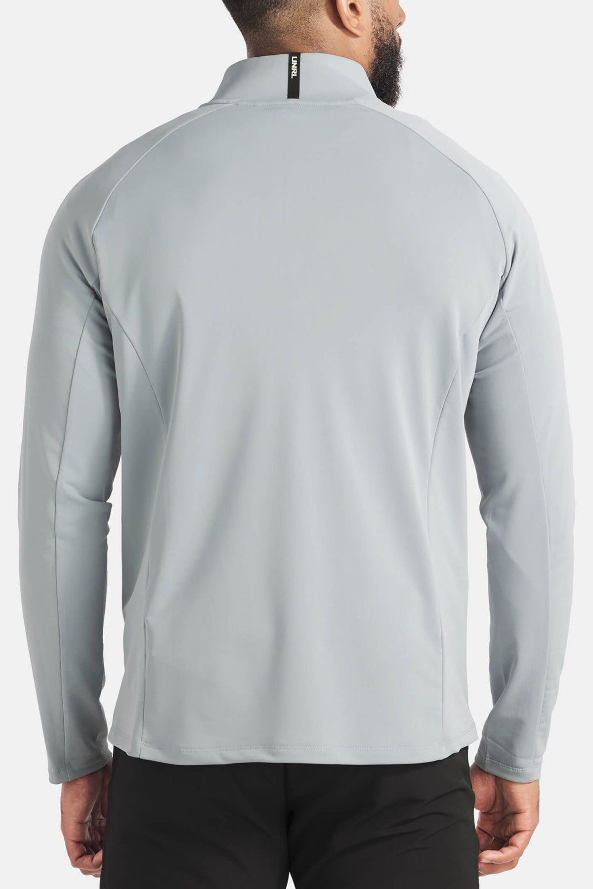 UNRL Highlands Custom Quarter Zips, Cadet Grey [Executive Construction]