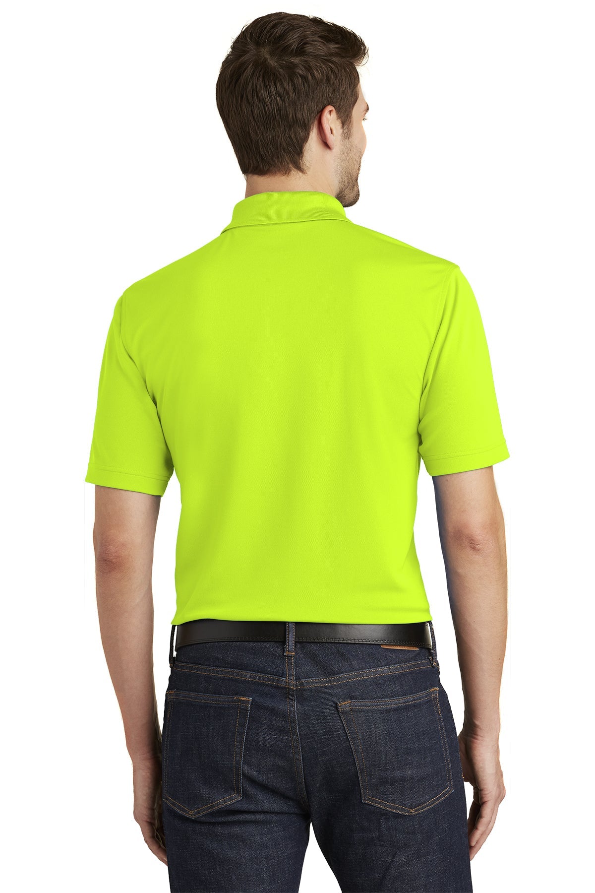 Port Authority Dry Zone UV Micro-Mesh Custom Polos, Safety Yellow [Mechanical Solutions]