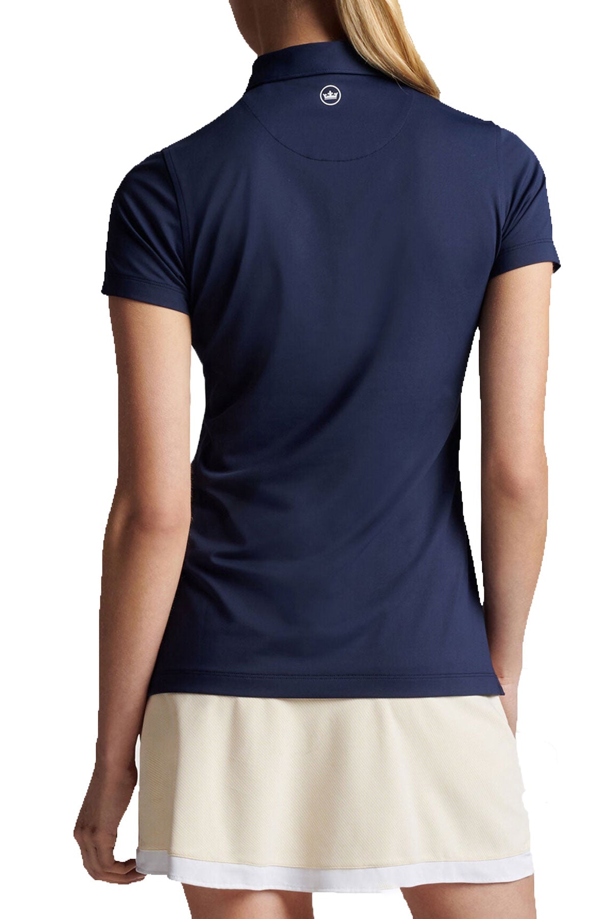 Peter Millar Womens Short-Sleeve Custom Button Polos, Navy