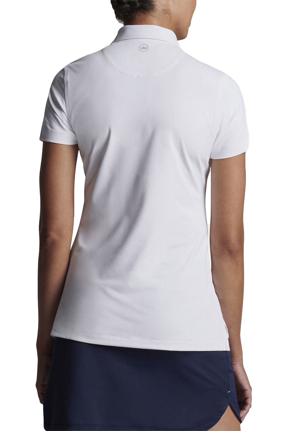 Peter Millar Womens Short-Sleeve Custom Button Polos, White