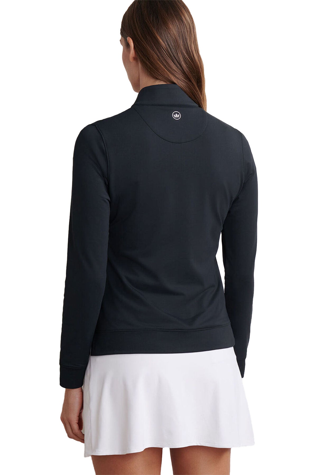 Peter Millar Womens Perth Performance Custom Quarter-Zips, Black [August Grooming]