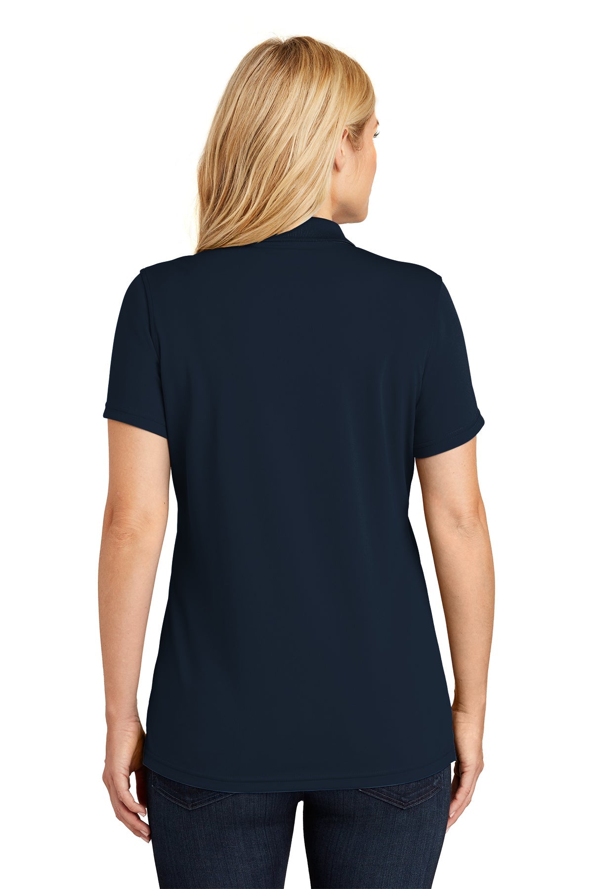 Port Authority Womens Dry Zone UV Micro-Mesh Custom Polos, River Blue Navy [Reynolds and Moore]