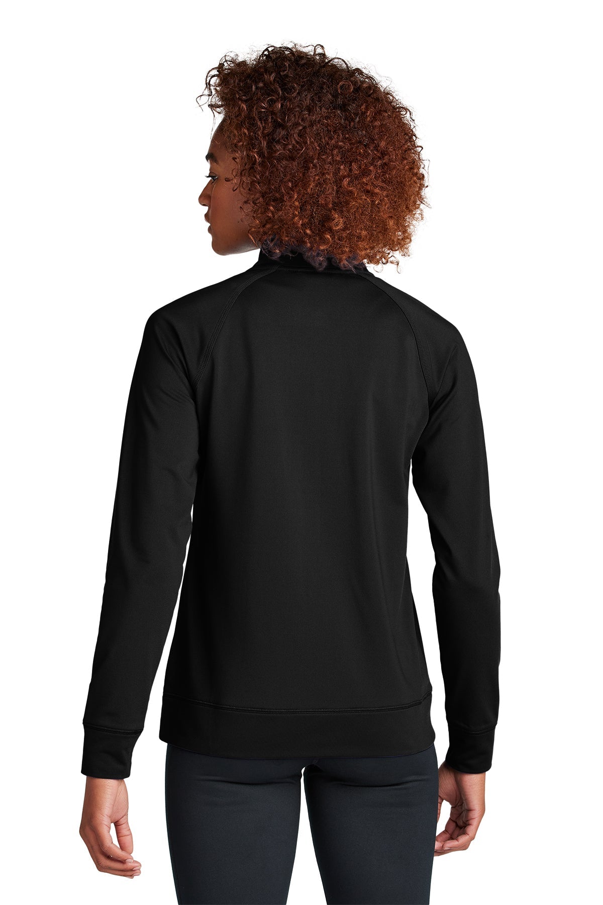 Sport-Tek Women's Custom Sport-Wick Stretch Cadet Jackets, Black