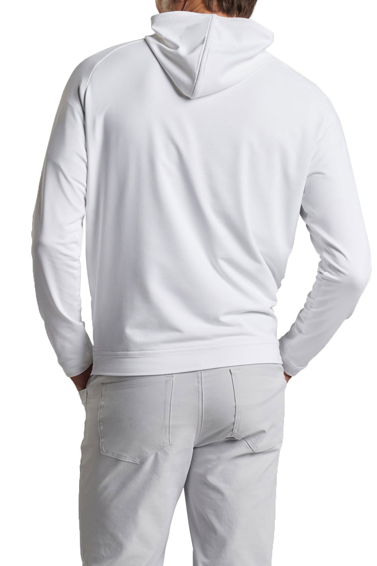 Peter Millar Pine Performance Custom Hoodies, White