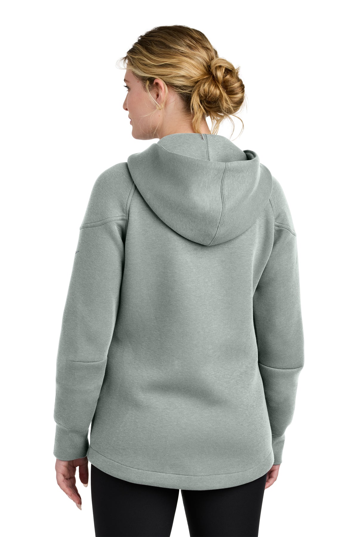 Nike Womens Tech Fleece Full-Zip Custom Hoodies, Dark Grey Heather