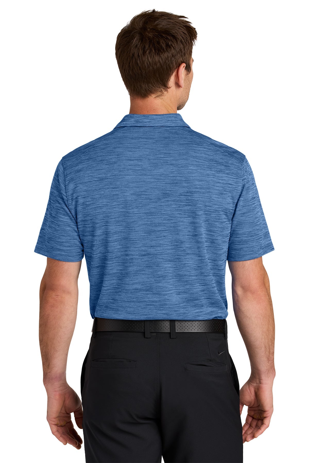Nike Dri-FIT Striated Custom Polos, Game Royal