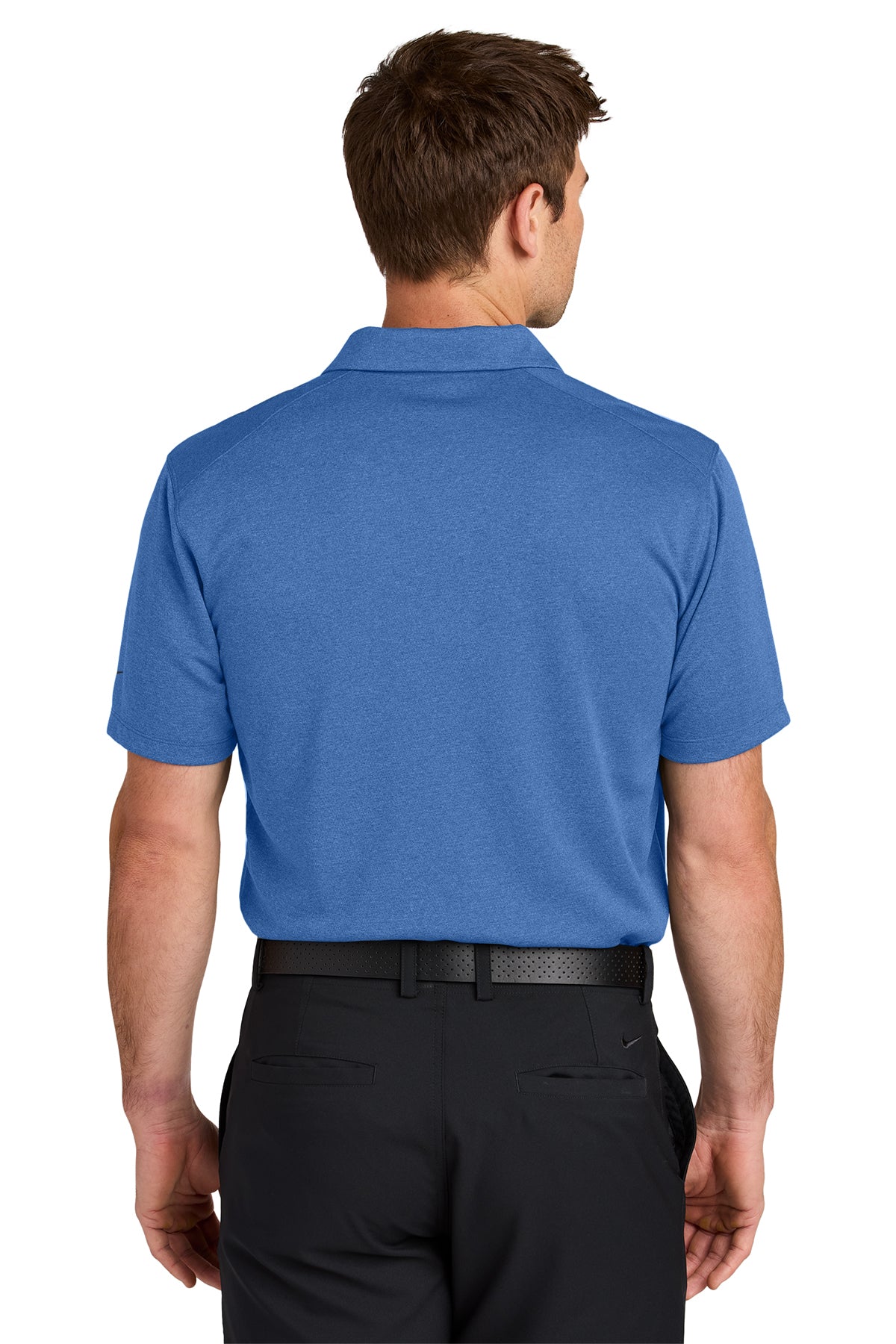 Nike Dri-FIT Smooth Heather Custom Polos, Game Royal Heather [TW Constructors]