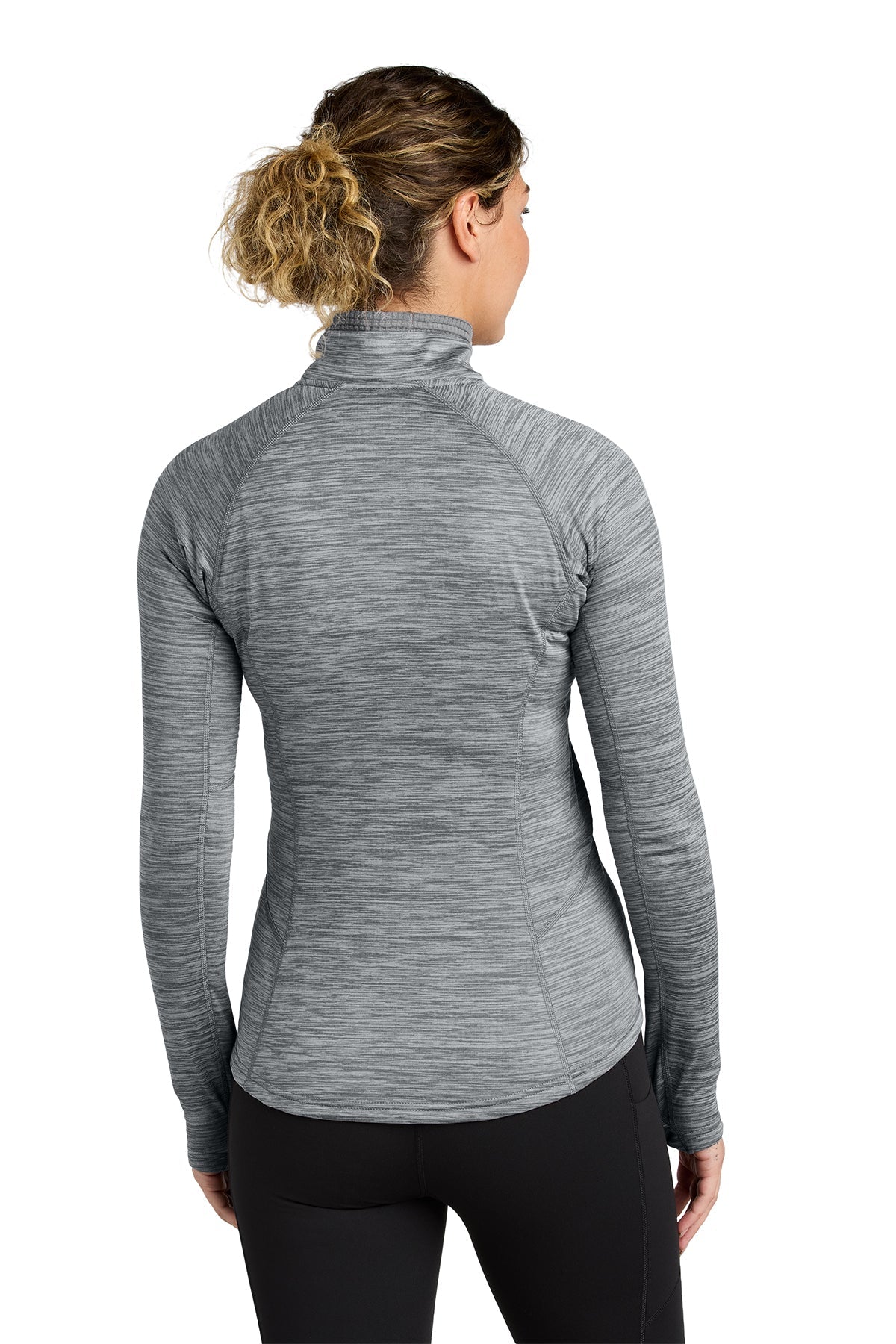 Outdoor Research Womens Tech Grid 1/4-Zip Custom Fleeces, Grey Heather