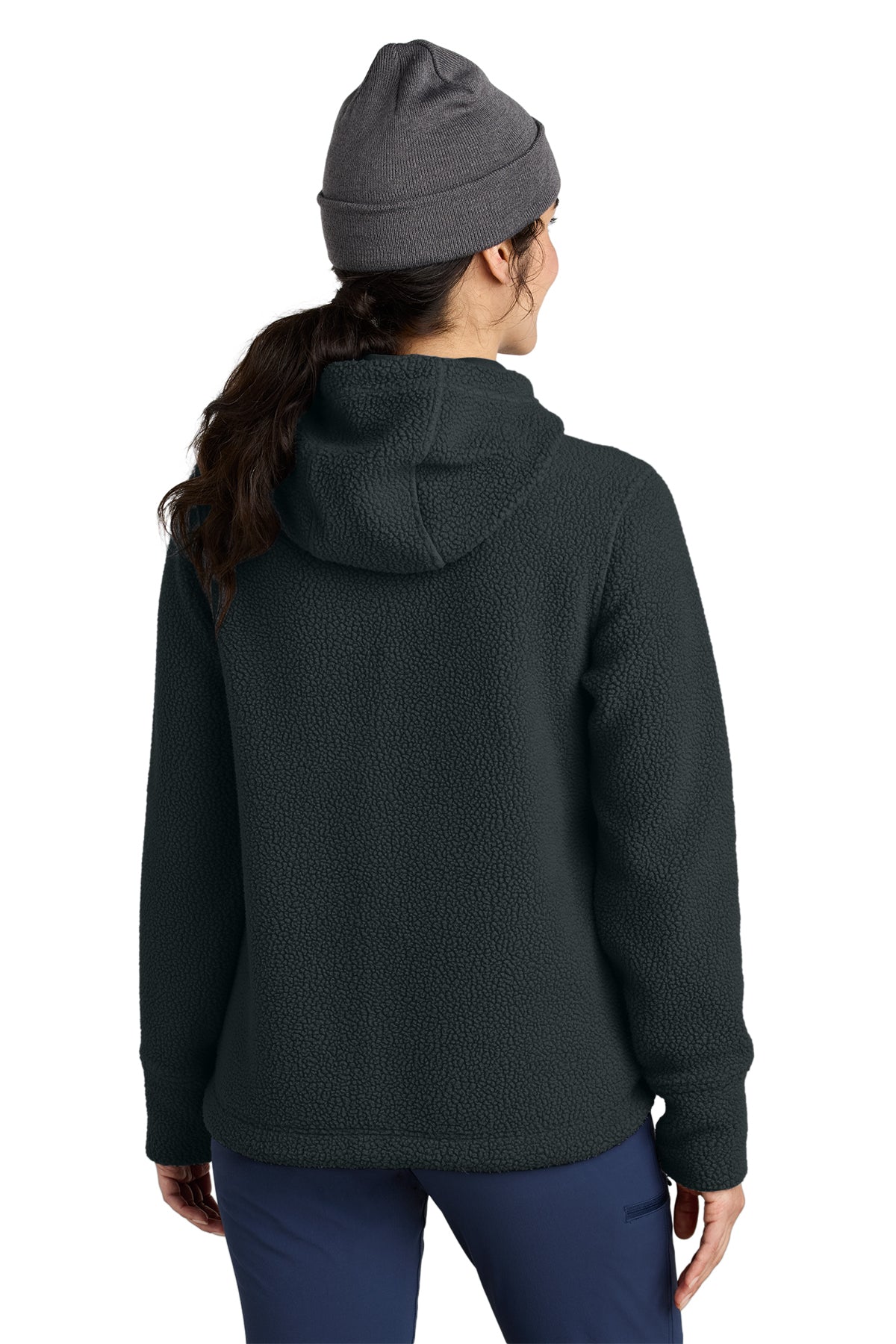 Outdoor Research Womens Packwood Fleece Pullover Custom Hoodies, Black [Real8 Group]