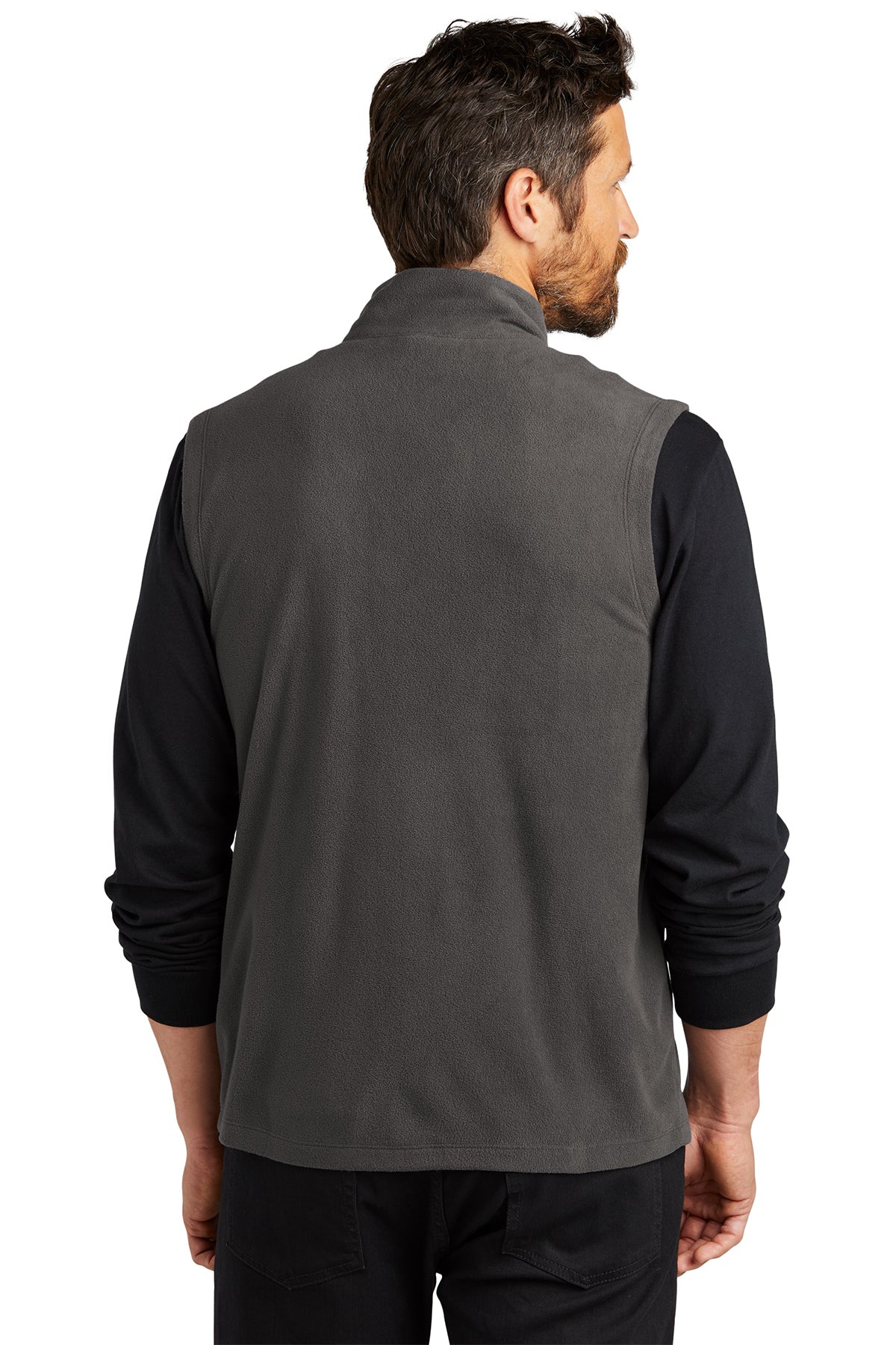 Port Authority Accord Microfleece Custom Vests, Pewter [Barrett Hospital and Healthcare]