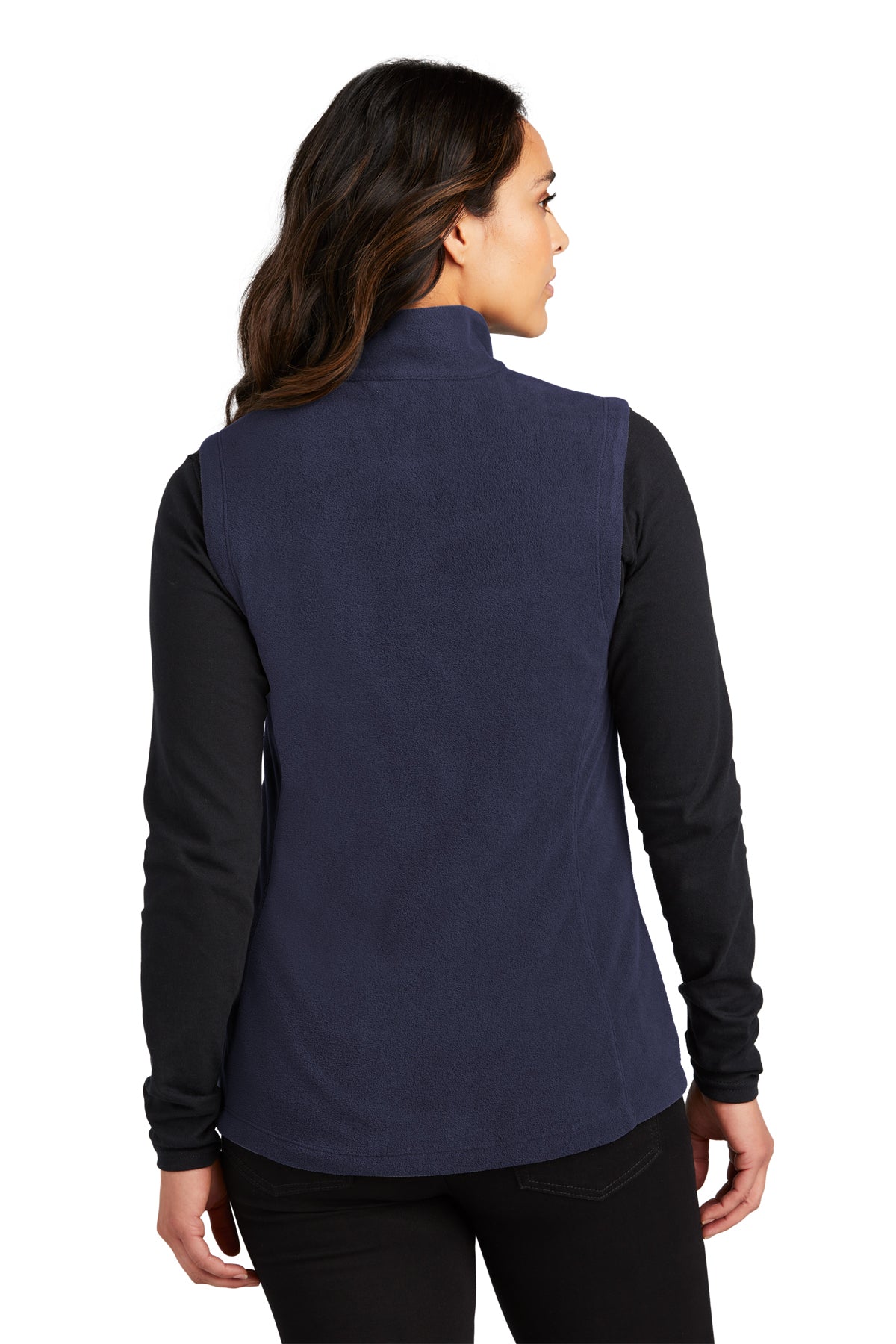Port Authority Womens Accord Microfleece Custom Vests, Navy [Barrett Hospital and Healthcare]