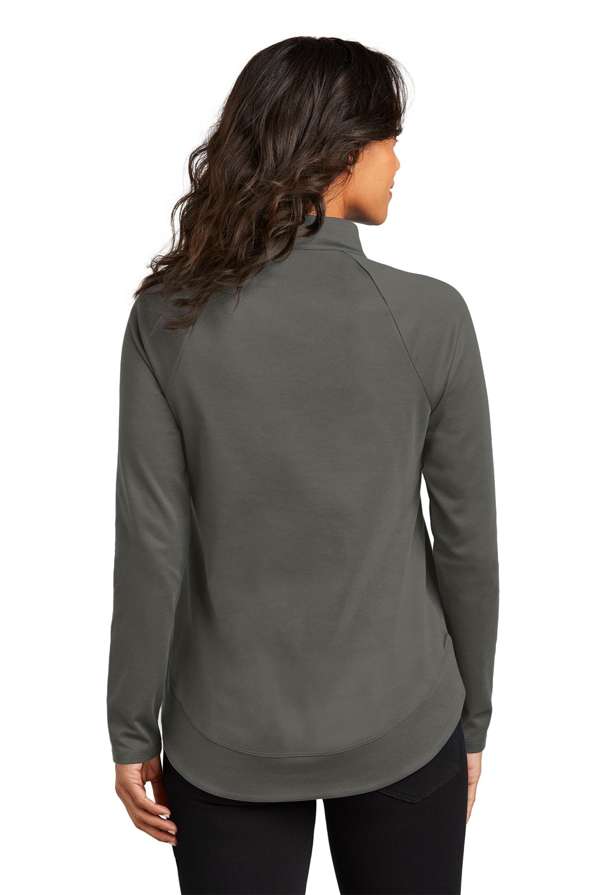 Port Authority Ladies C-Free Cypress Customized 1/4-Zips, Grey Steel [Century Sales and Management]