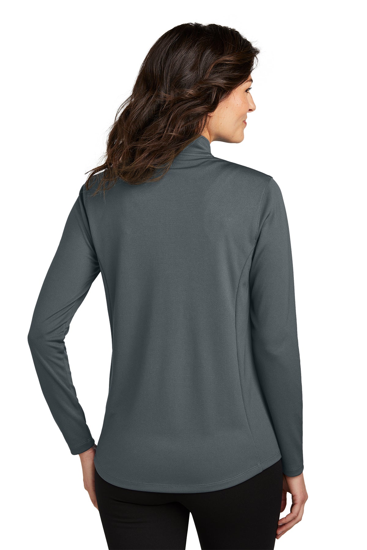 Port Authority Ladies Dry Zone UV Micro-Mesh Customized 1/4-Zips, Graphite [St Louis Music]