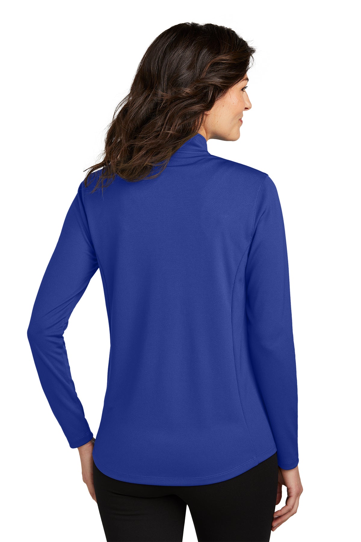 Port Authority Ladies Dry Zone UV Micro-Mesh Custom 1/4-Zips, True Royal