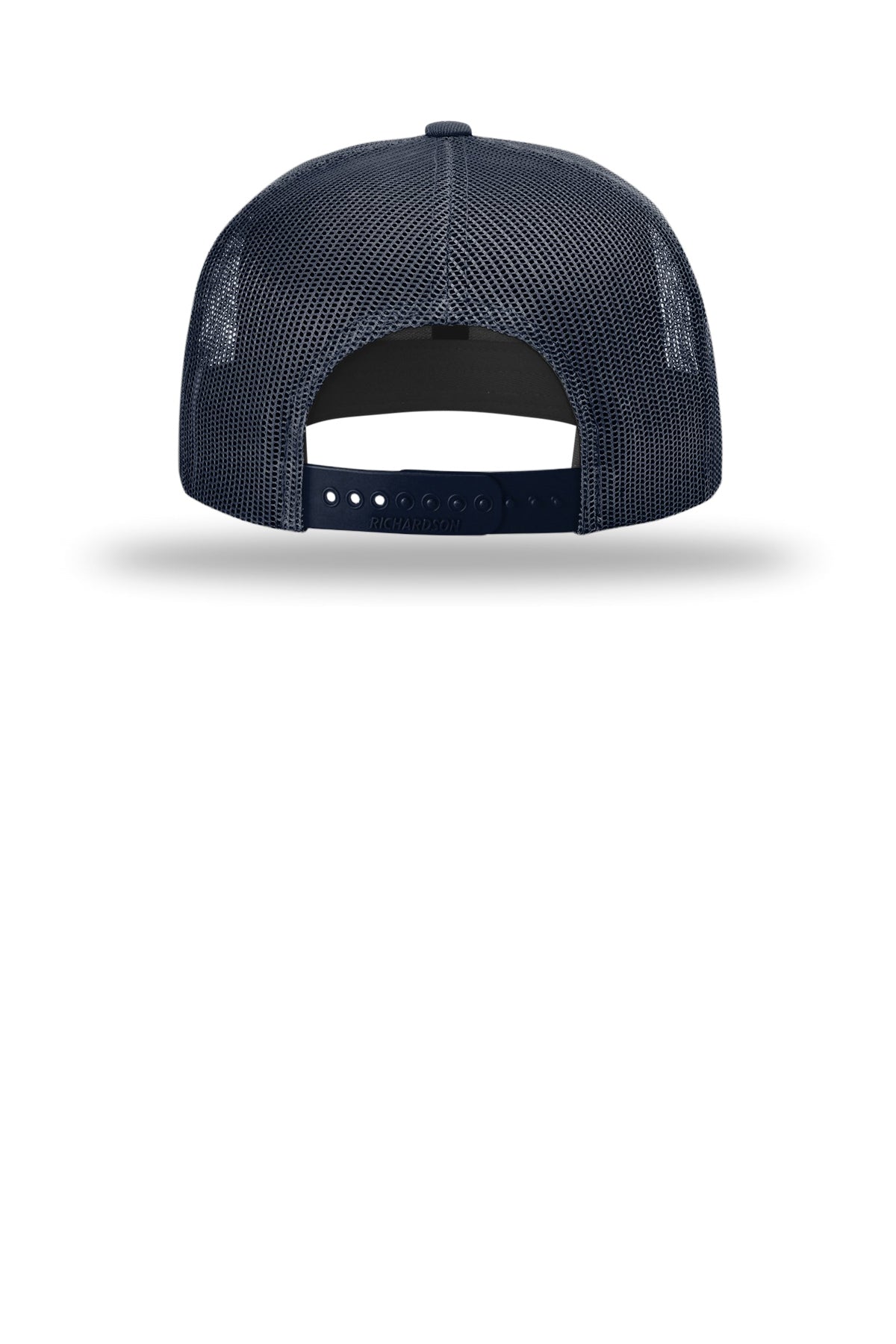 Richardson Acrylic-Wool Blend Flatbill Custom Trucker, Navy