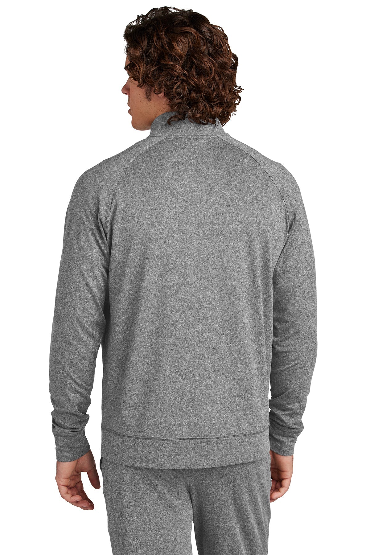 Sport-Tek Custom Sport-Wick Stretch Cadet Jackets, Charcoal Grey Heather