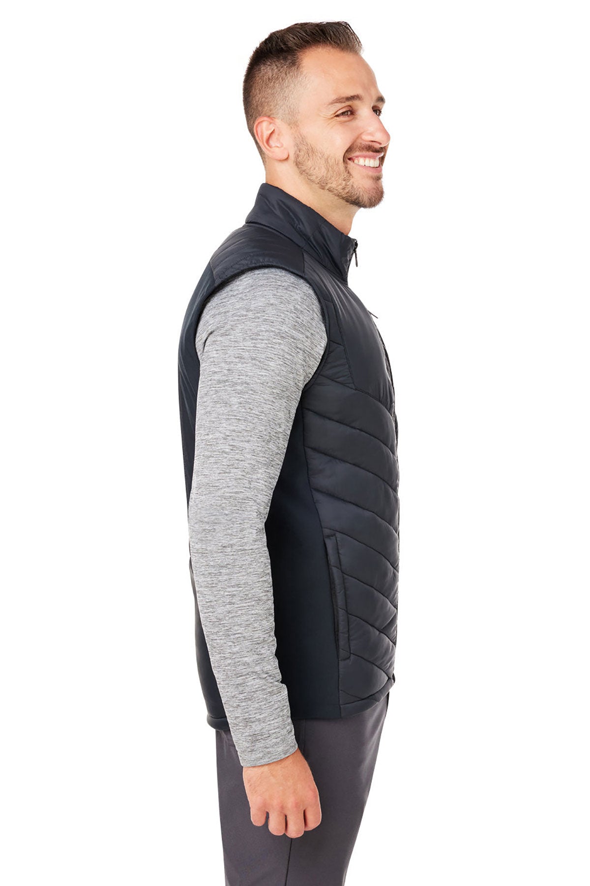 Custom Spyder Men's Challenger Vests, Black
