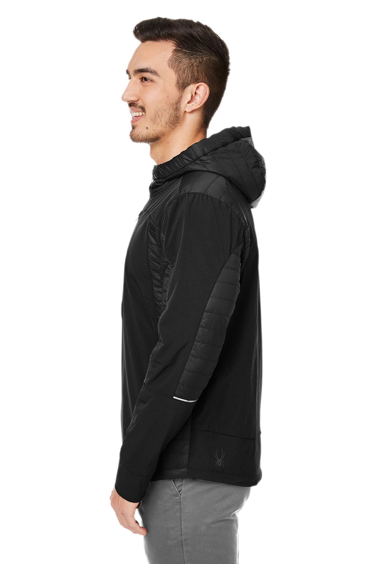 Custom Spyder Men's Powerglyde Jackets, Black