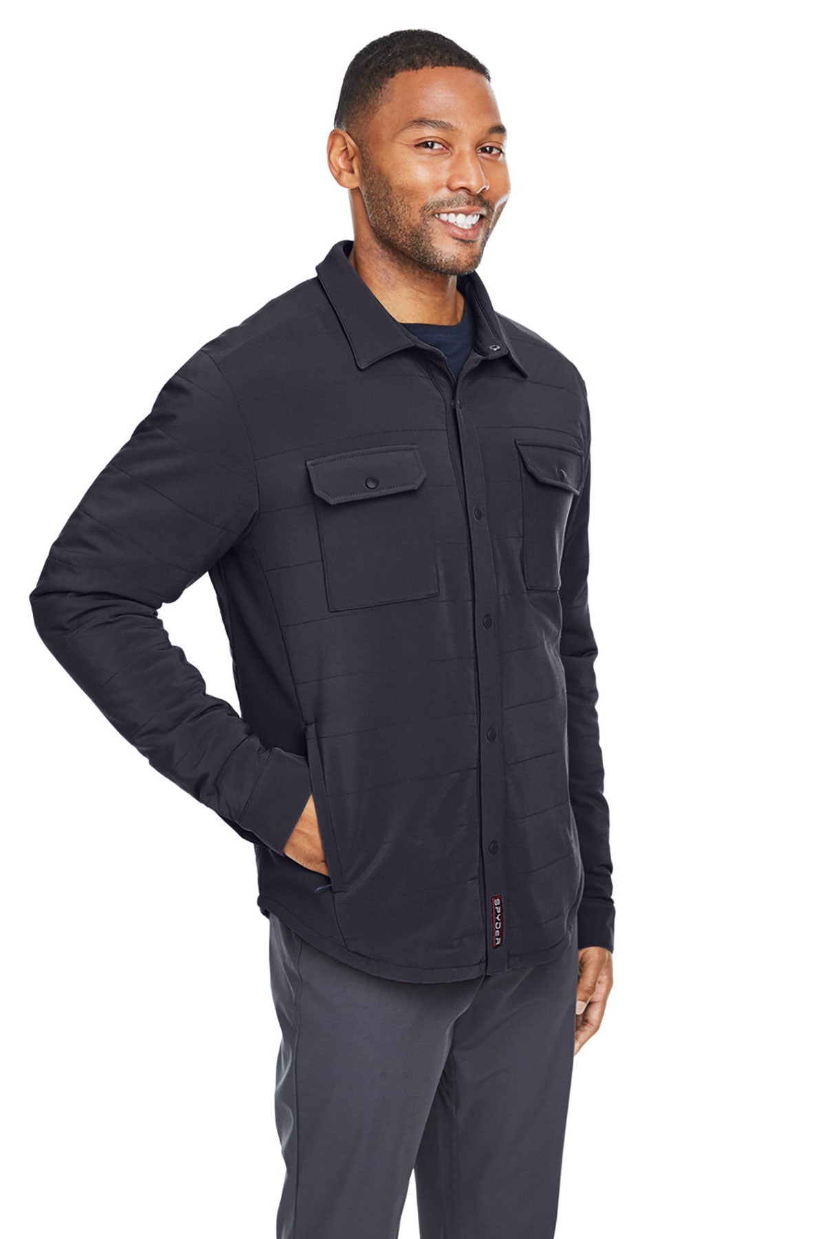 Spyder Adult Transit Shirt Jackets, Black
