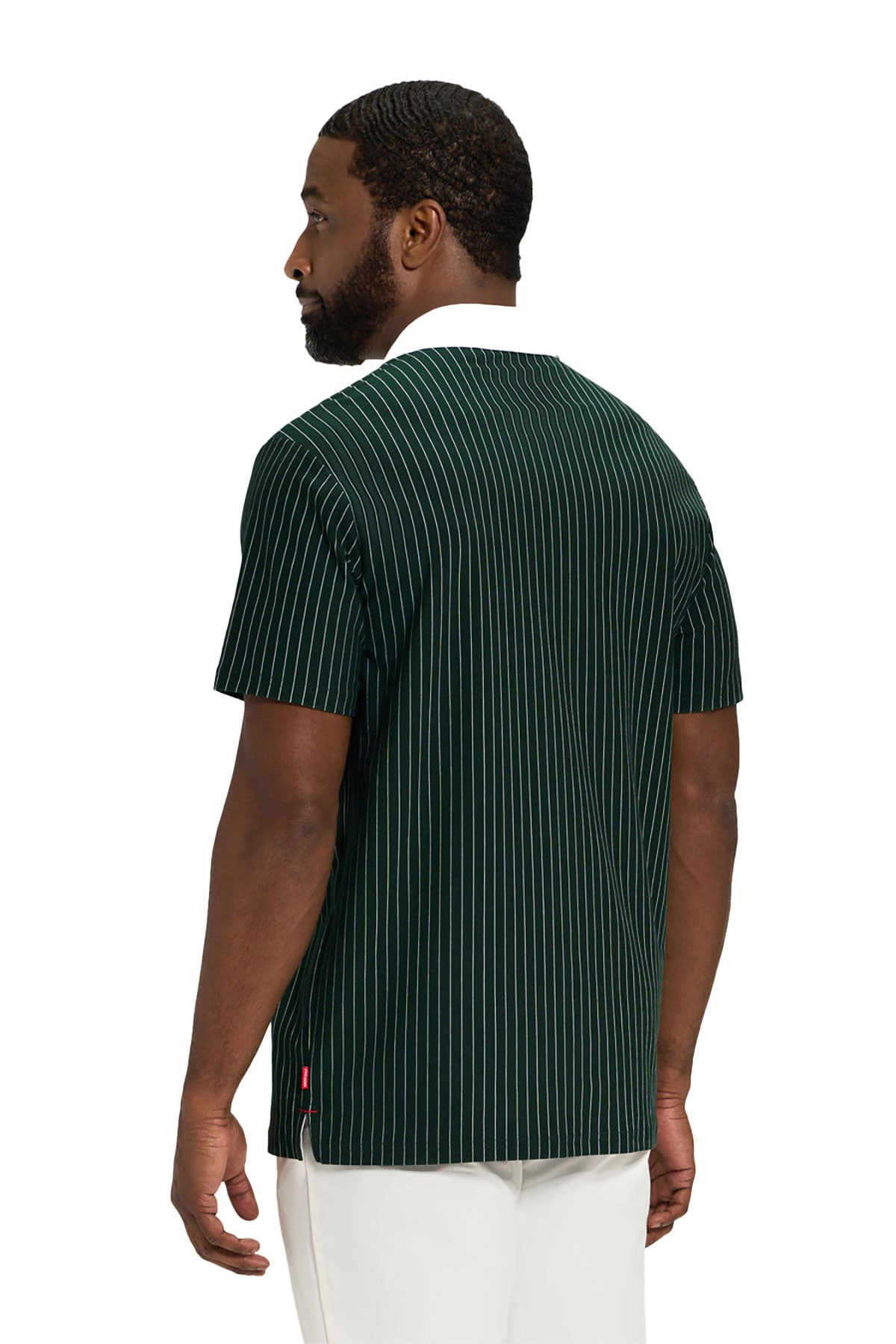 Ghost Golf Spectator Stripe Custom Polos, Bogey Green
