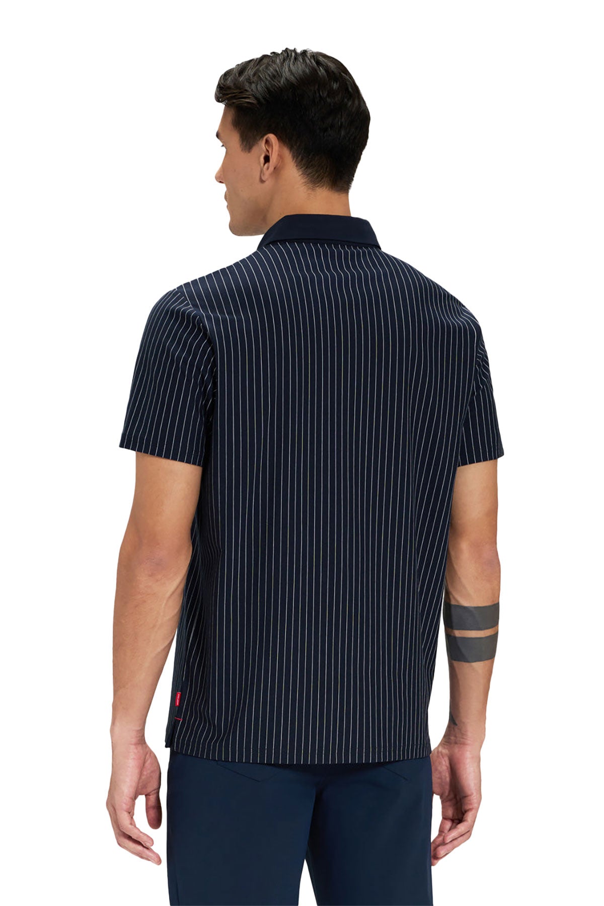 Ghost Golf Spectator Stripe Custom Polos, Navy