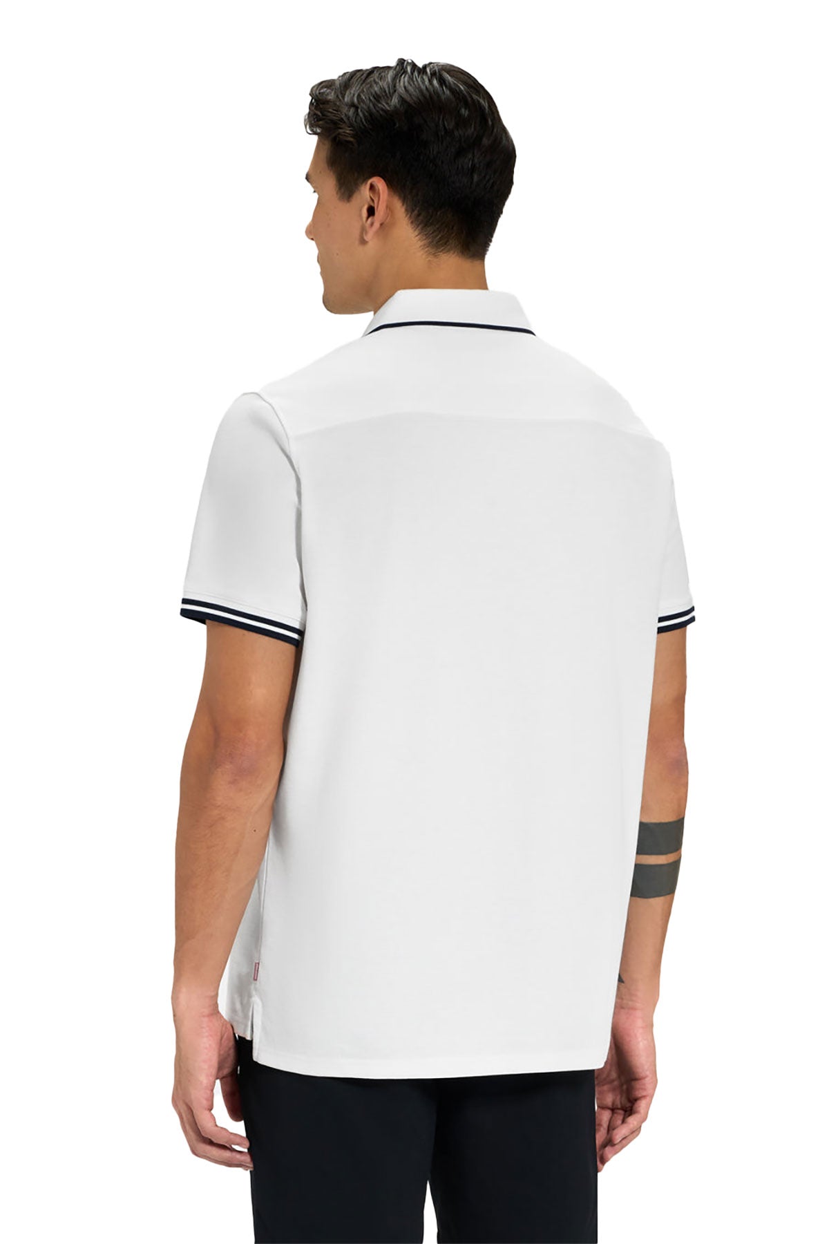 Ghost Golf Spectator Tipped Collar Custom Polos, White [Prive Haus]