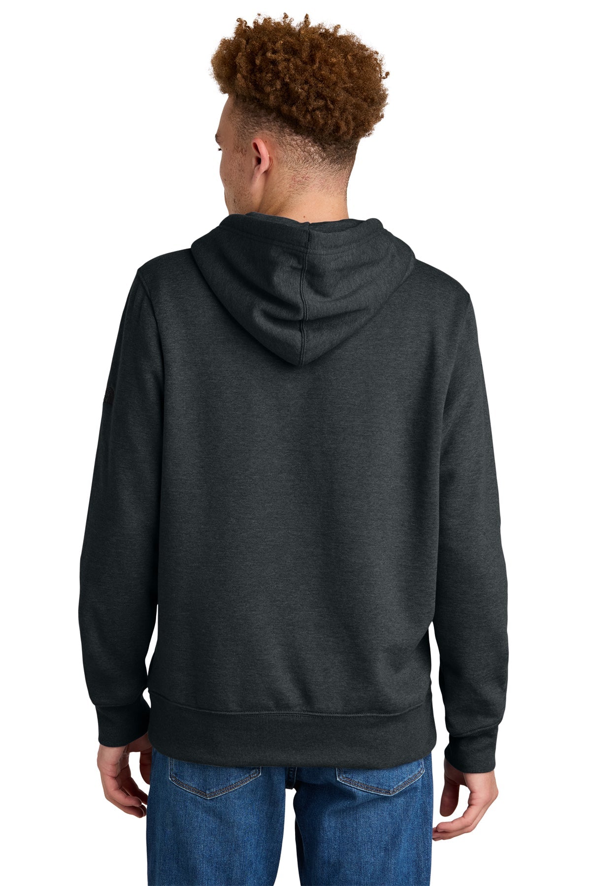 The North Face Sleeve Logo Pullover Custom Hoodies, Black Heather