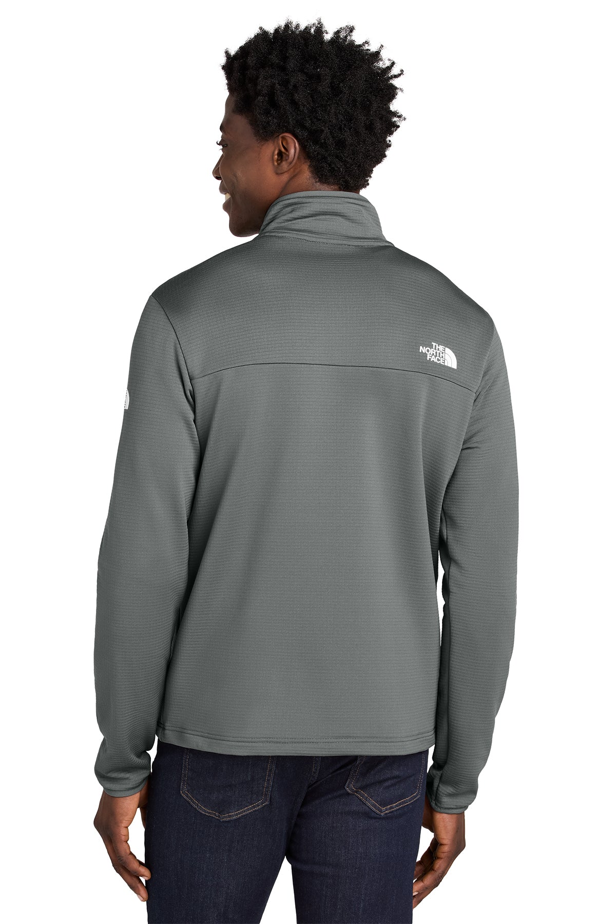 The North Face Aim 1/4-Zip Custom Fleeces, Smoked Pearl Grey