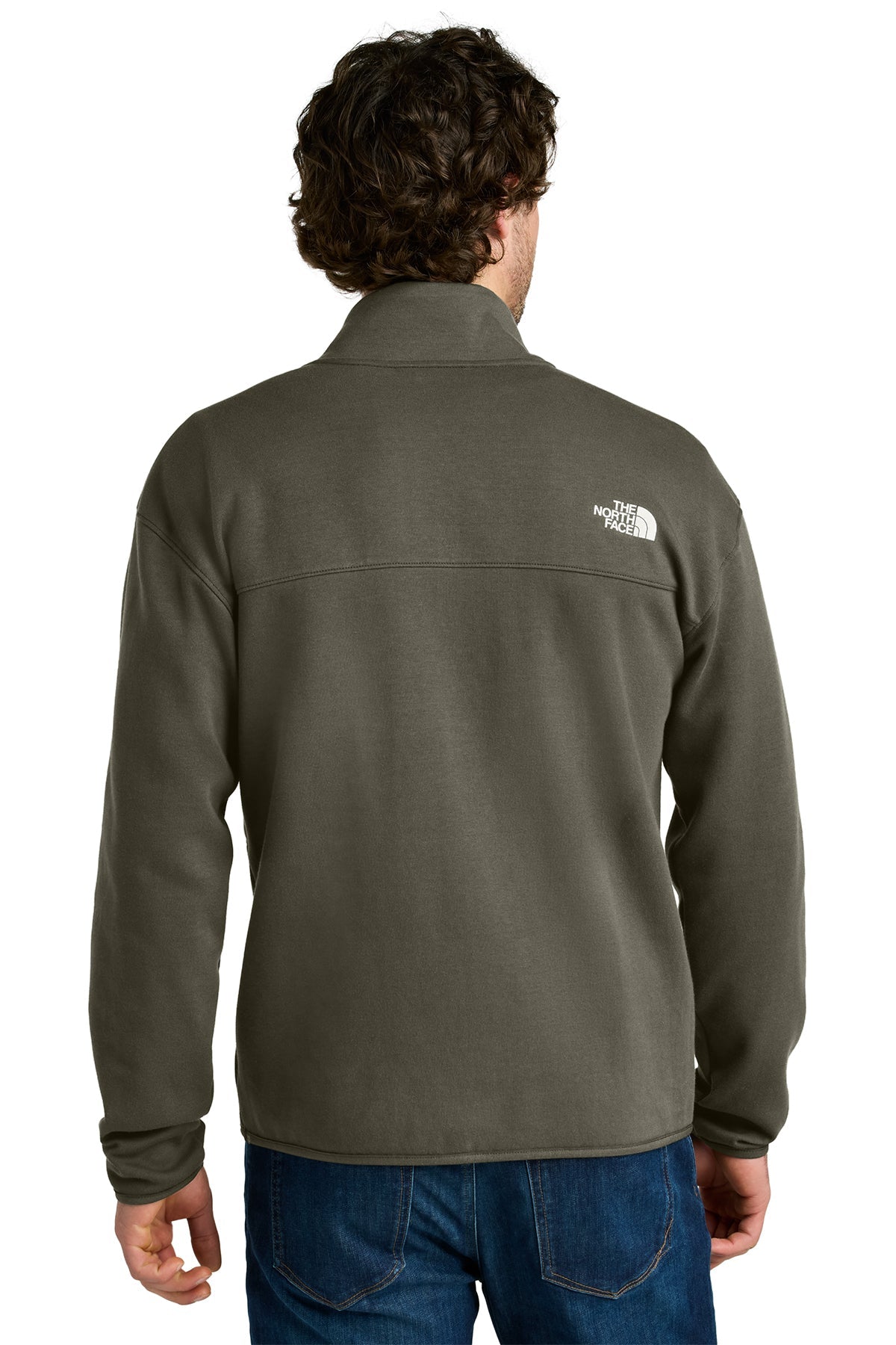 The North Face Double-Knit 1/2-Zip Custom Fleece, New Taupe Green