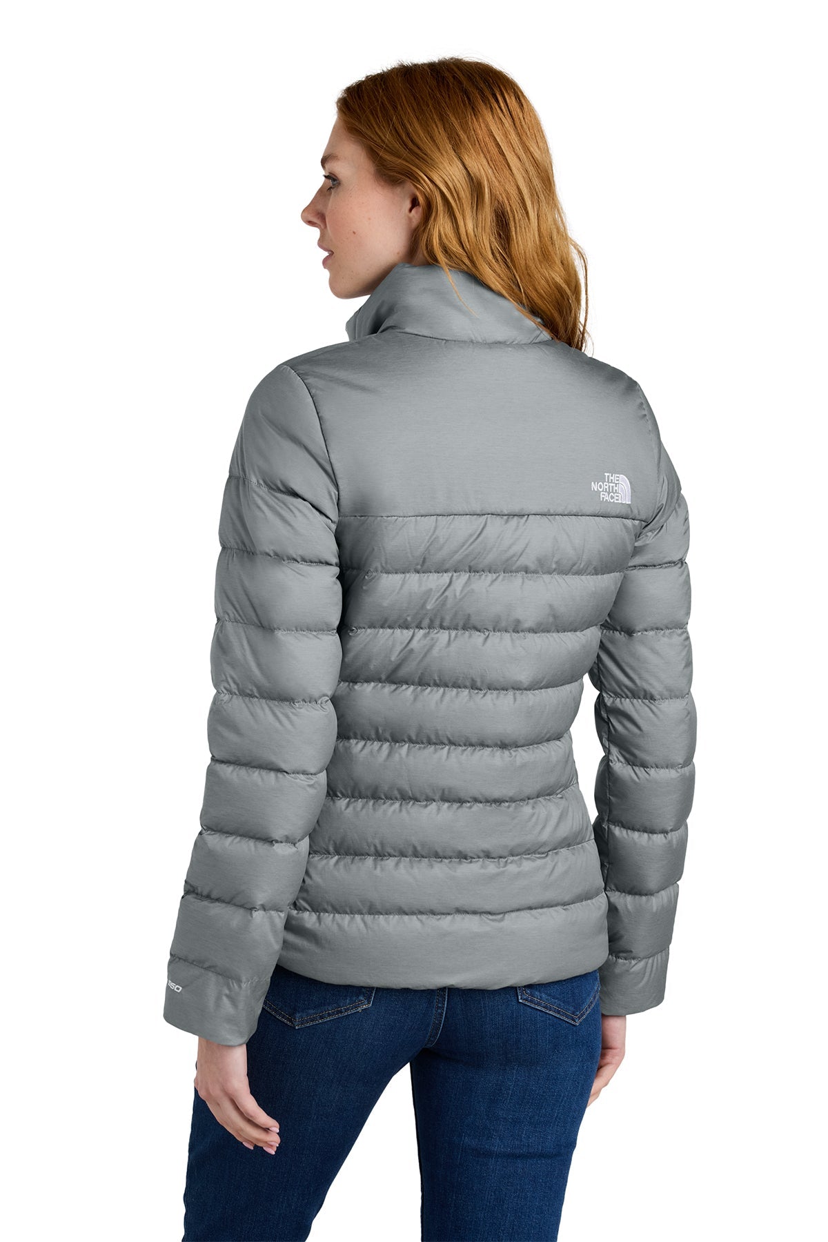 The North Face Womens Down Hybrid Custom Jackets, Medium Grey Heather