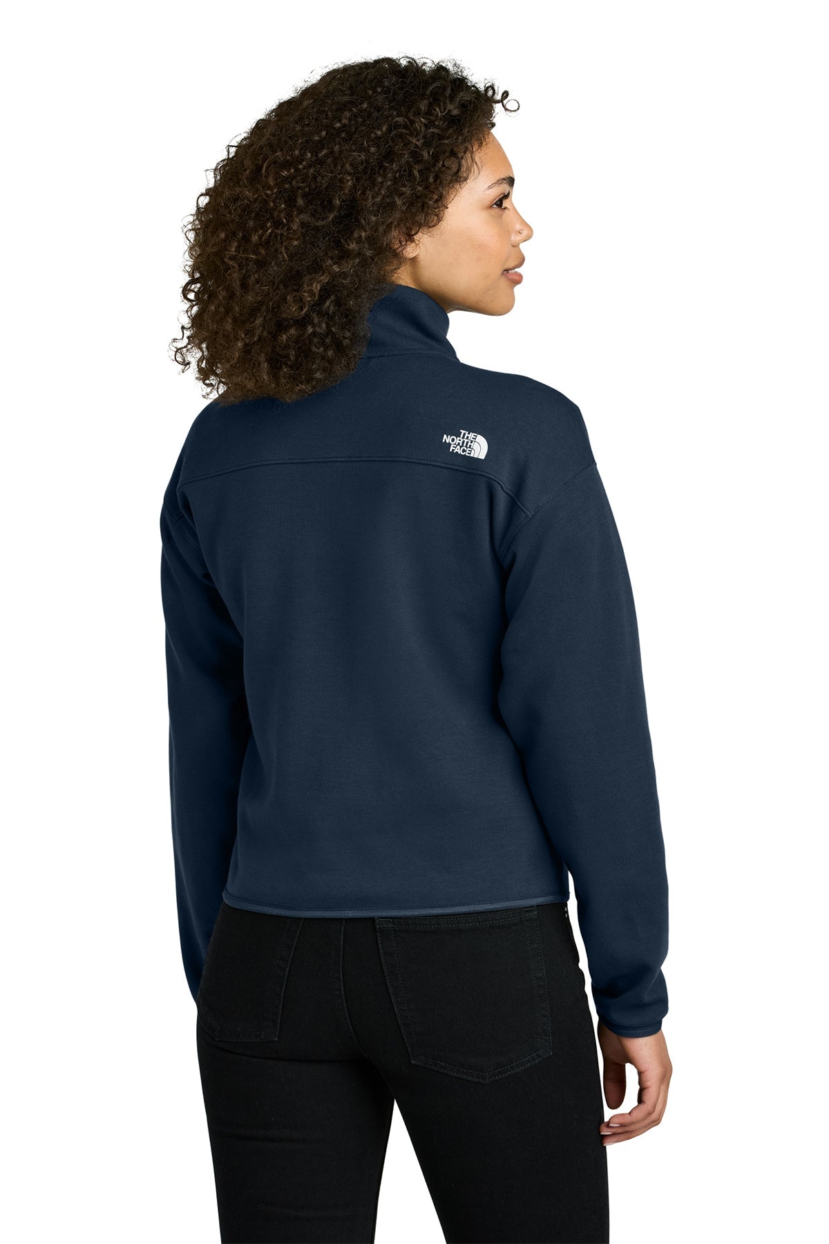 The North Face Womens Double-Knit 1/2-Zip Custom Fleece, Summit Navy