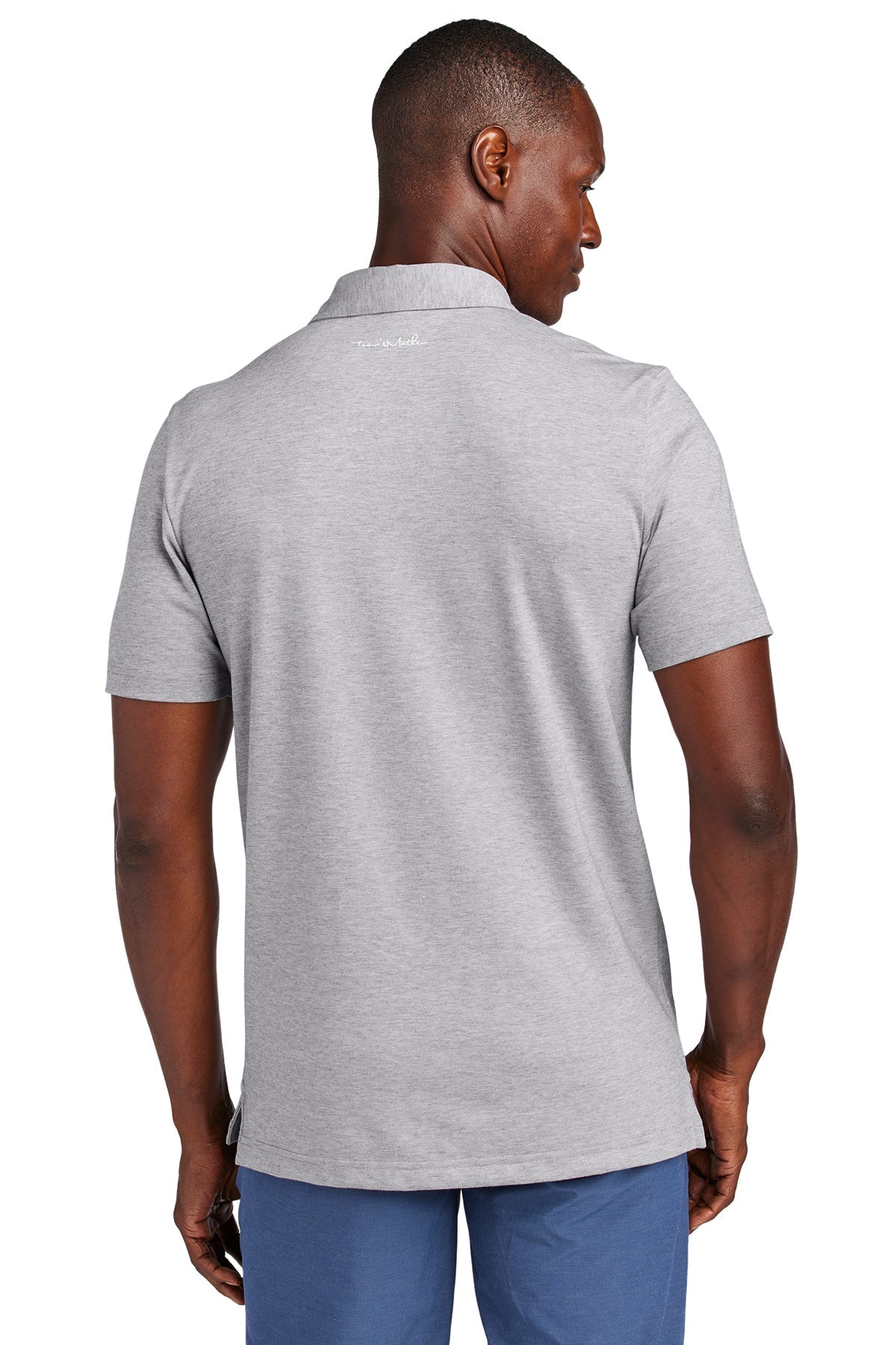 TravisMathew Sunnyvale Customized Polos, Light Grey Heather [Zura Bio]