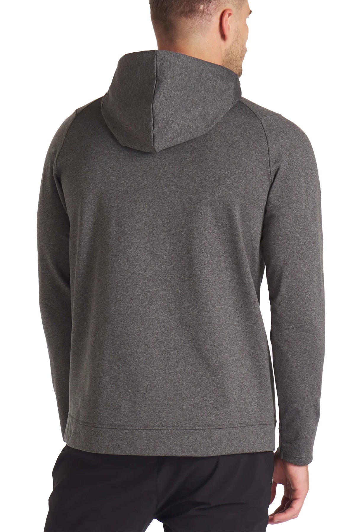 UNRL Crossover Half-Zip Custom Hoodies, Heather Charcoal