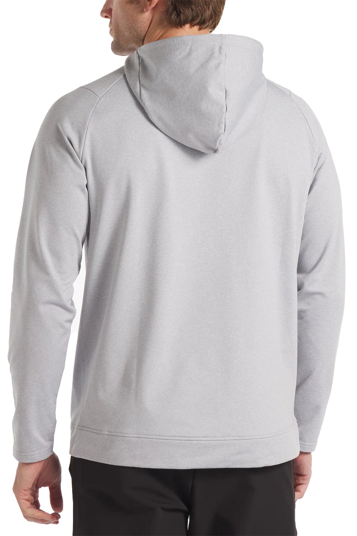 UNRL Crossover Half-Zip Custom Hoodies, Heather Gray [NCT]