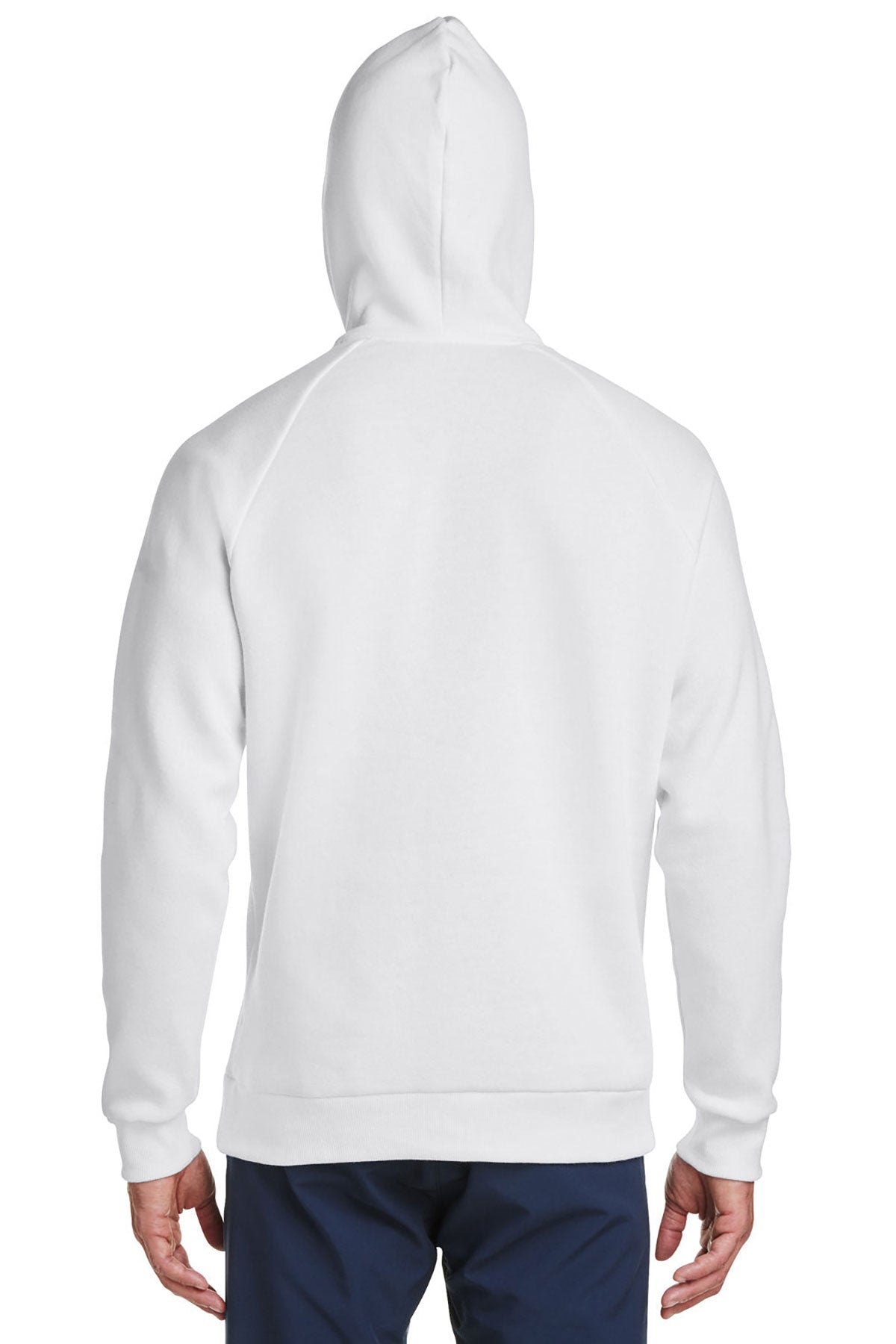 Under Armour Mens Rival Fleece Hooded Custom Sweatshirts, White [GOBHI]