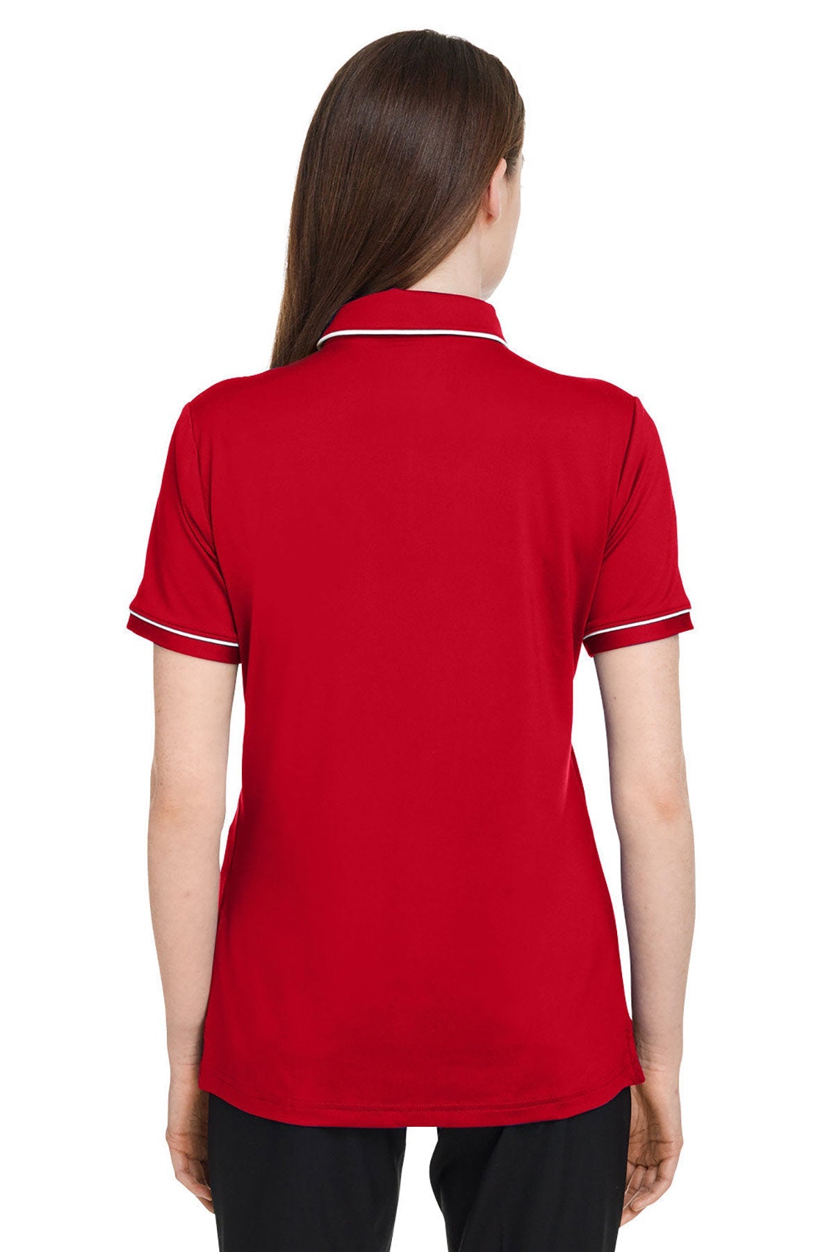 Under Armour Ladies Tipped Teams Performance Custom Polos, Red