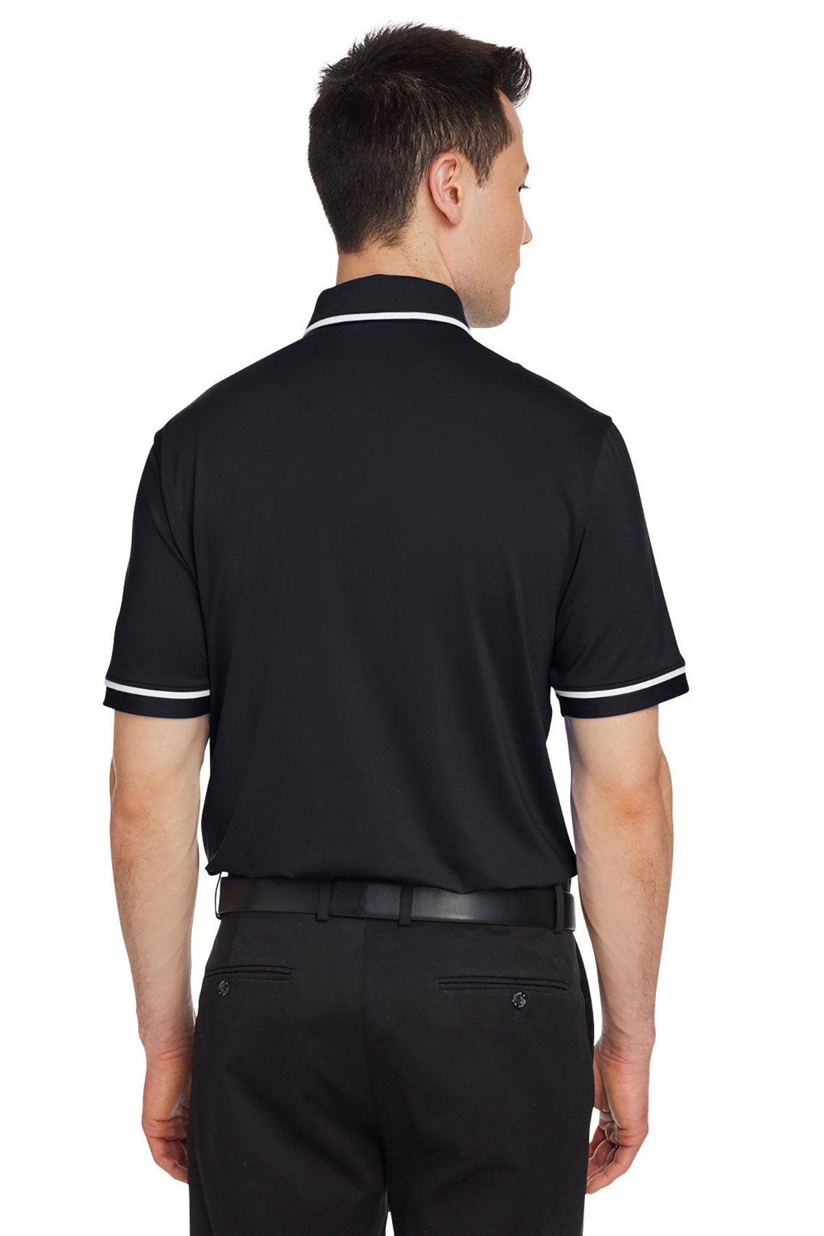 Under Armour Men's Tipped Teams Performance Custom Polos, Black