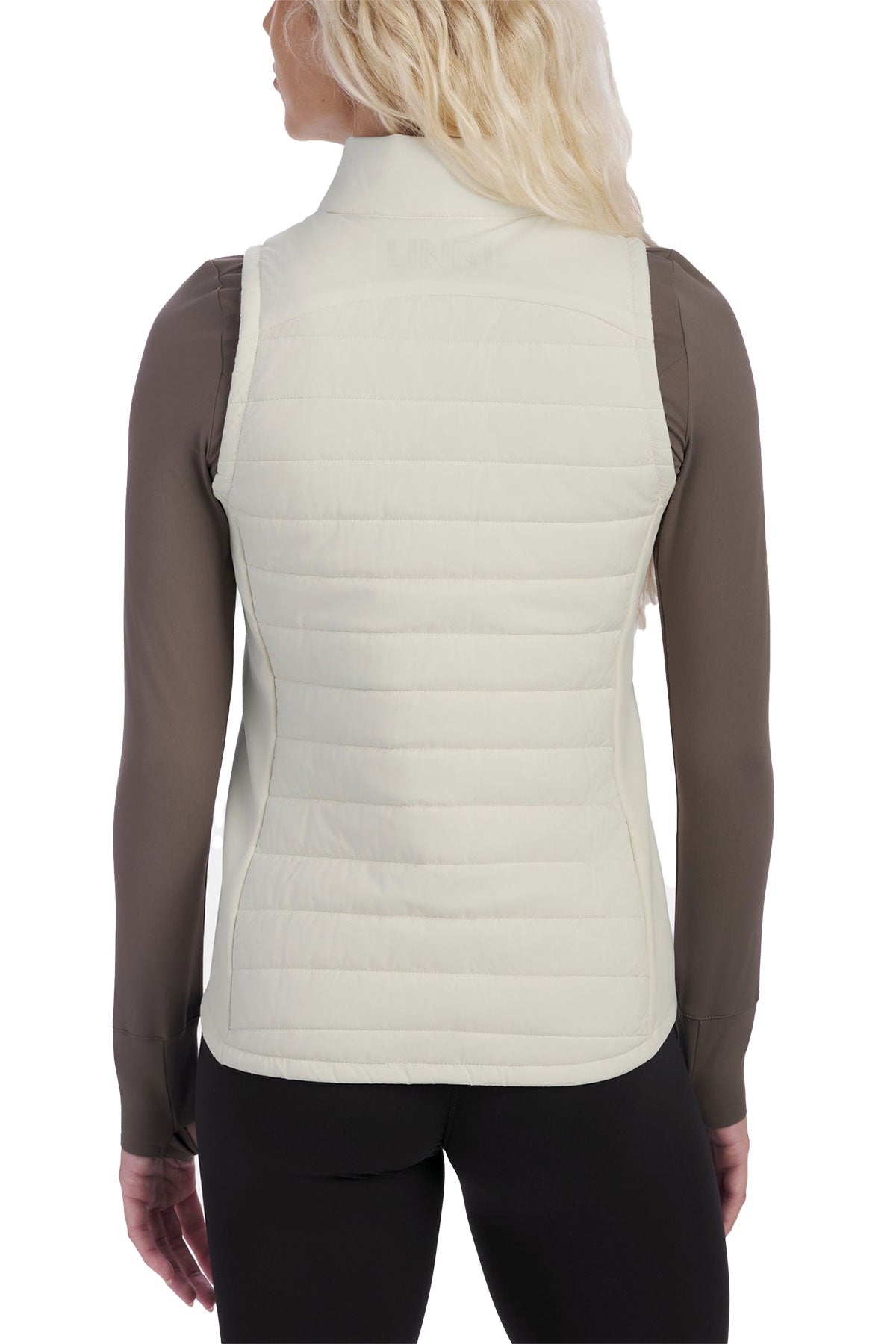 UNRL Womens Vancouver Quilted Custom Vests, Coconut [Executive Construction]