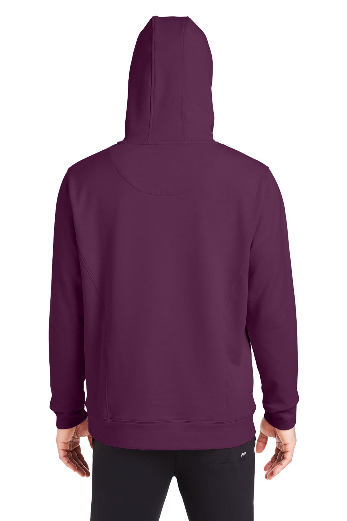 Glyder Mens Atlas Hooded Custom Sweatshirts, Mulberry