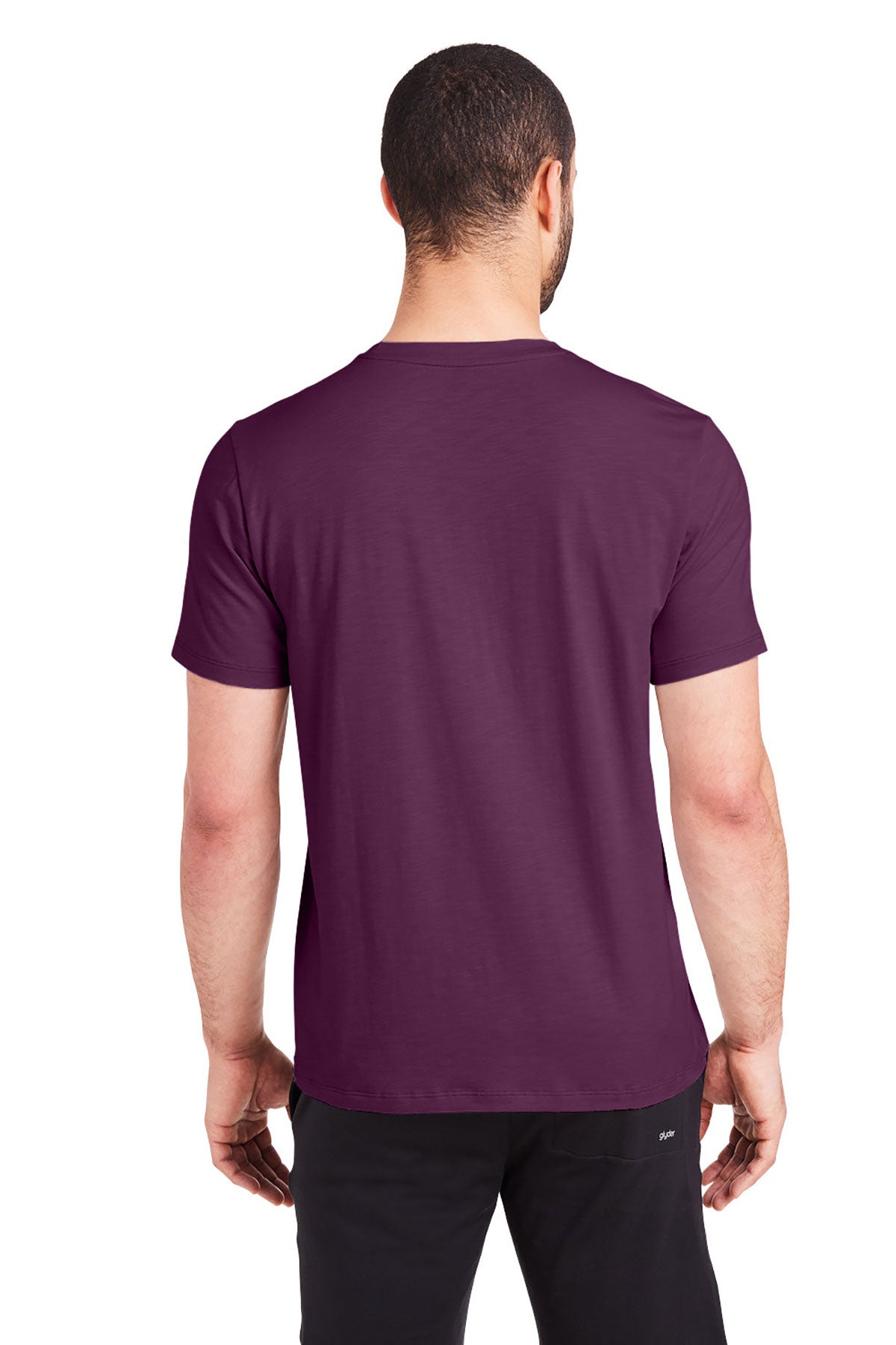 Glyder Mens Lumasof Custom T-Shirts, Mulberry