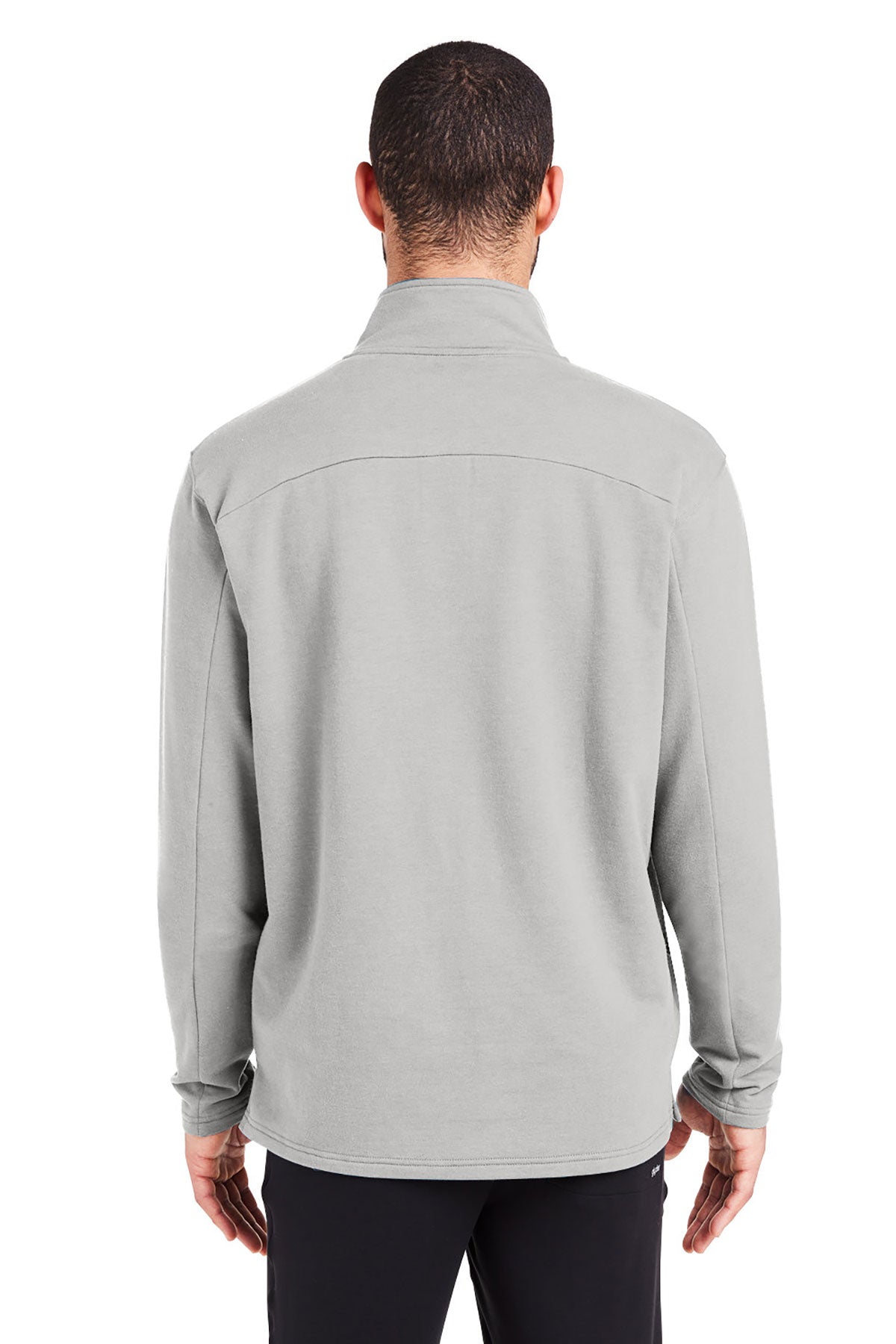 Glyder Mens Vertex Custom Quarter-Zips, Ash Grey [Vision Electric and Systems]