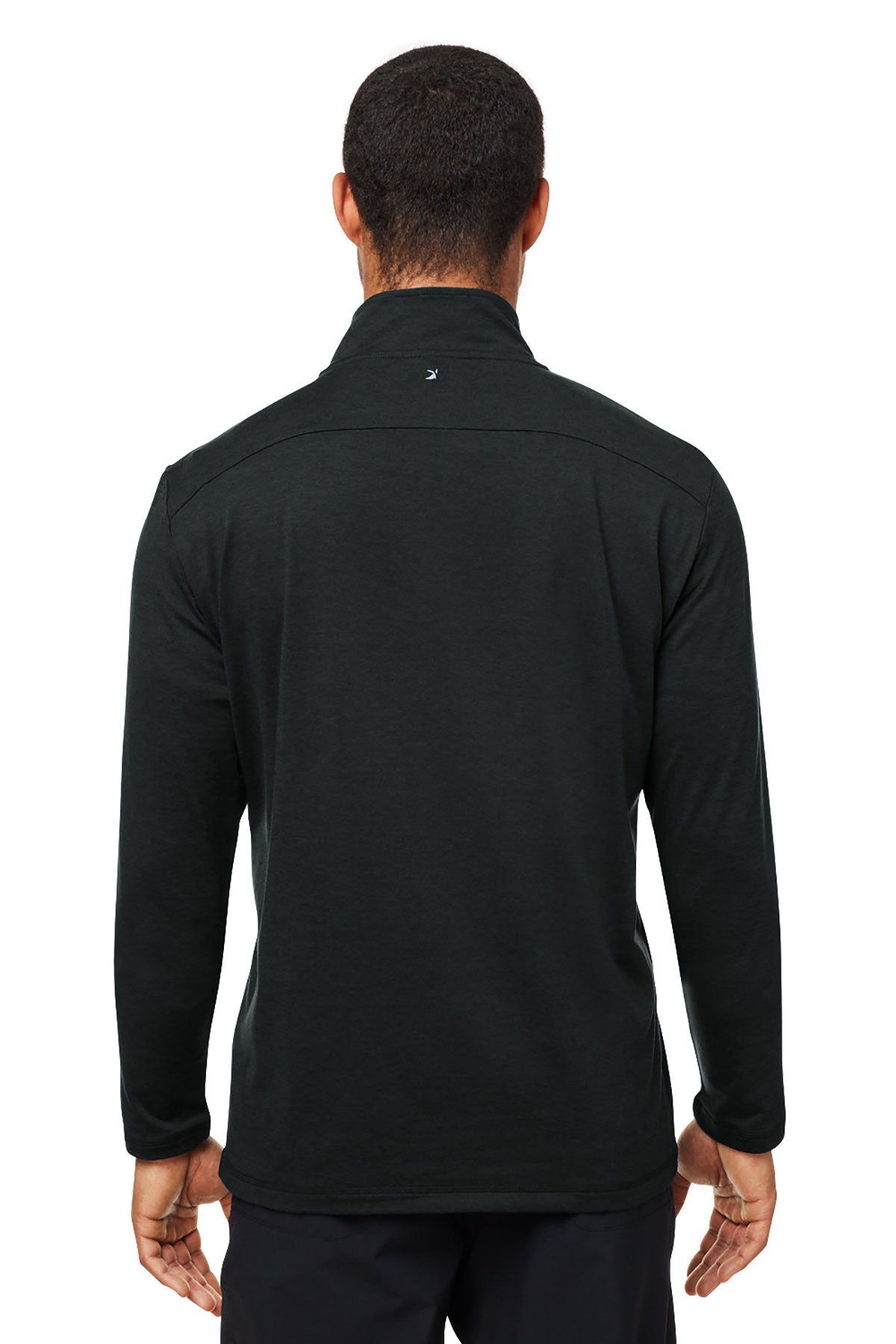 Glyder Men's Marbled Jersey Fairway Custom Quarter-Zips, Black Marble