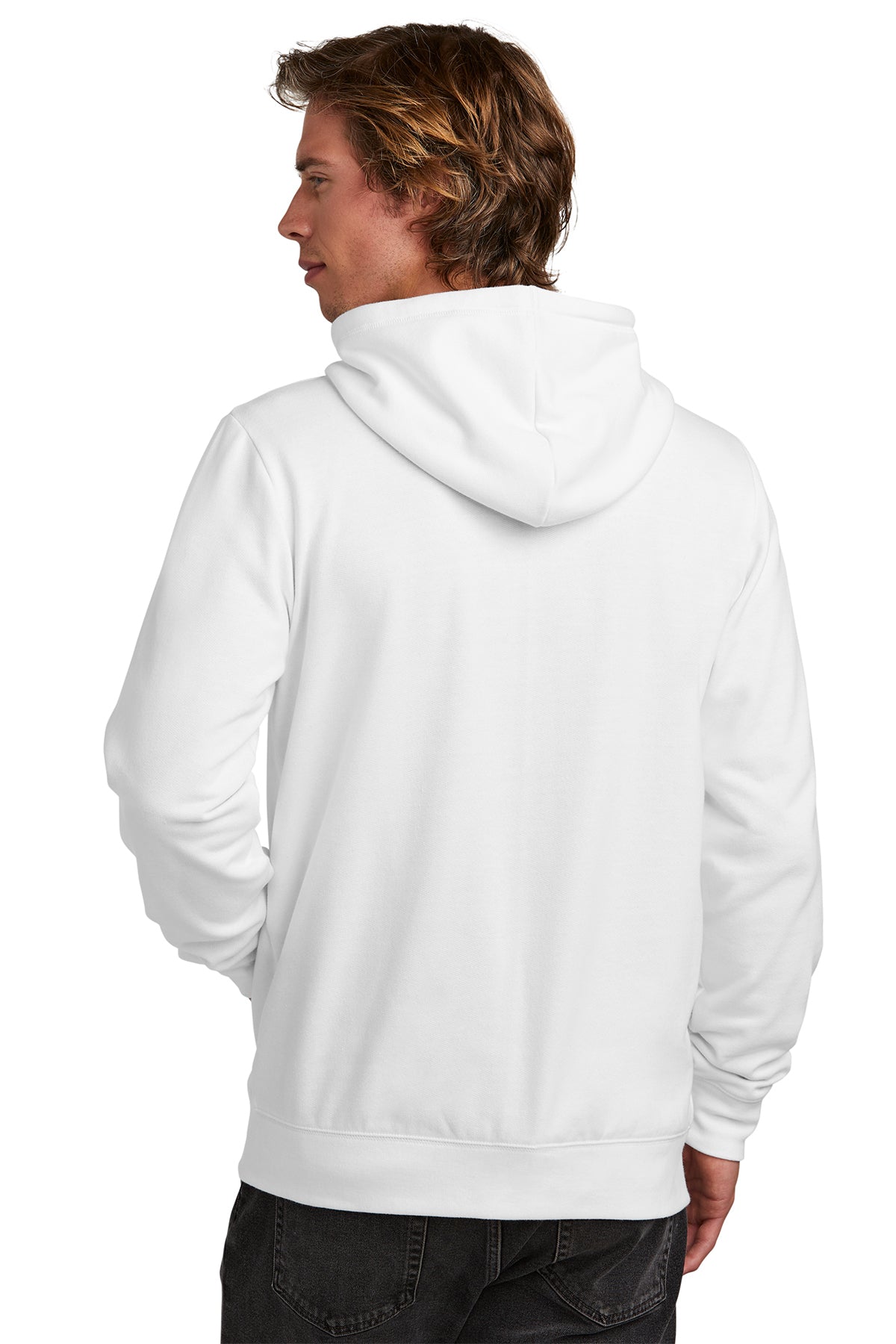 New Era Comeback Fleece Full-Zip Custom Hoodies, White [Glazing Solutions]