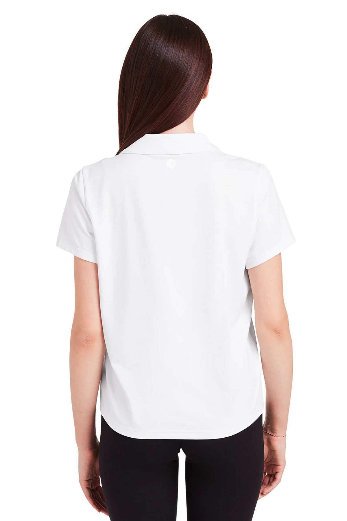 Glyder Ladies Marbled Fairway Custom Polos, White