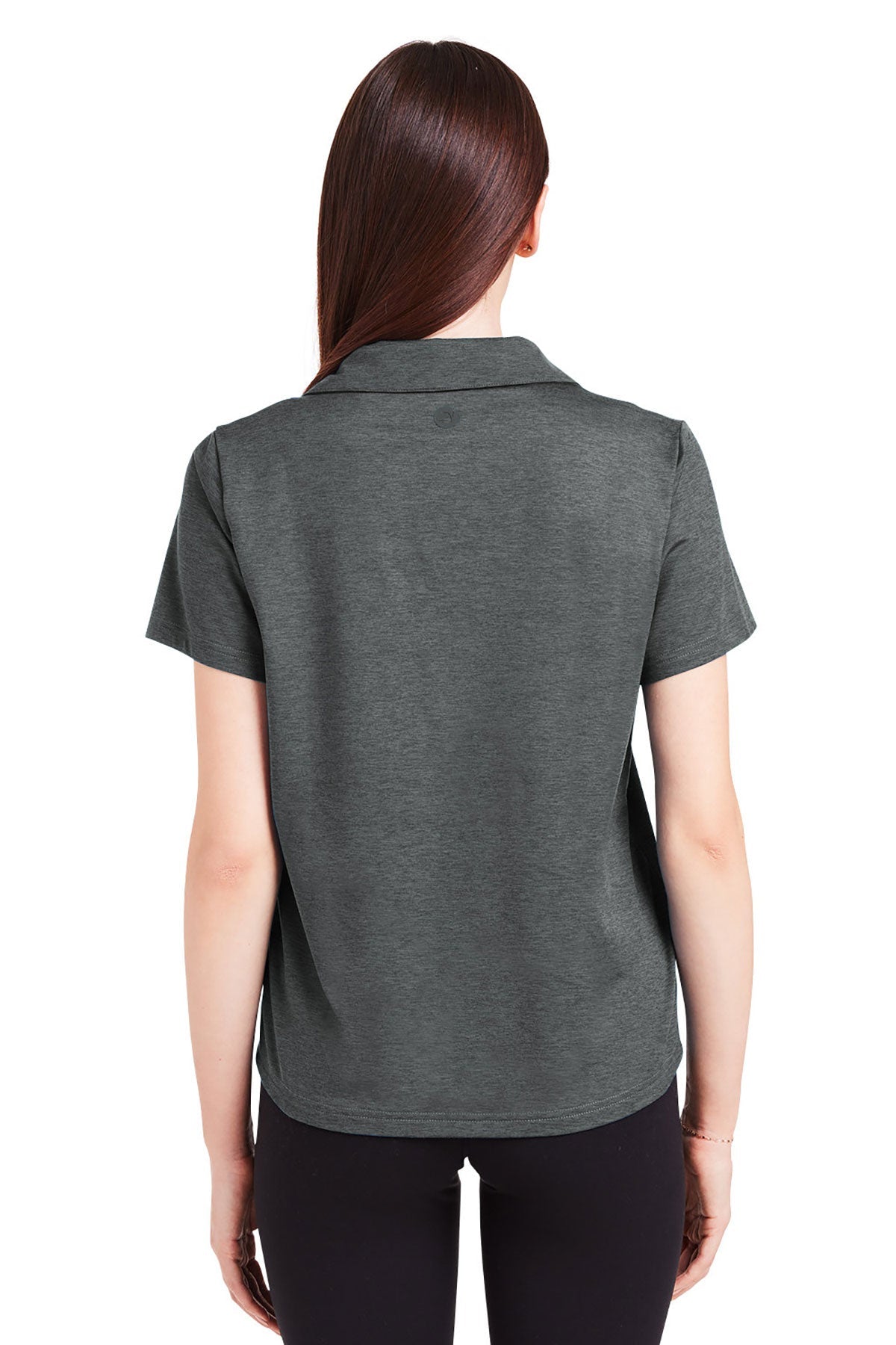 Glyder Ladies Marbled Fairway Custom Polos, Carbon