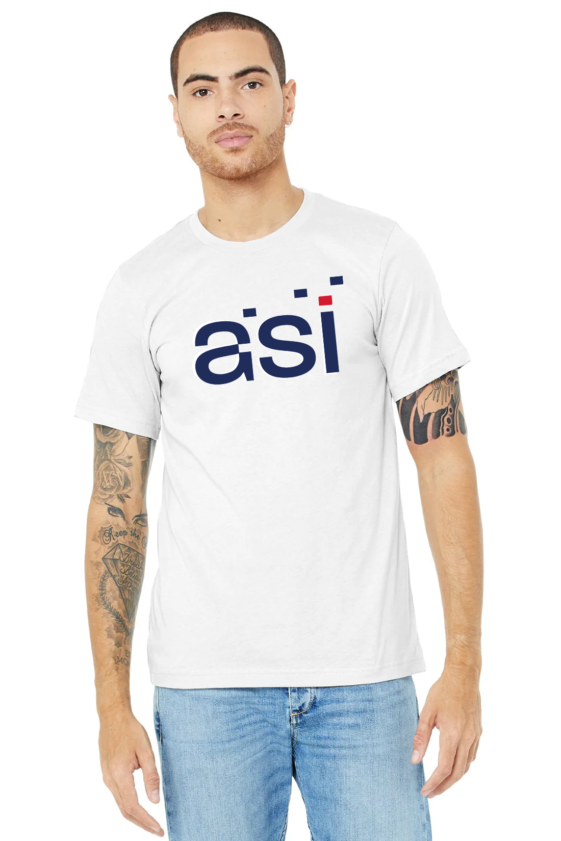Bella Canvas Unisex Jersey T-Shirt, Solid White Blend [ASI]