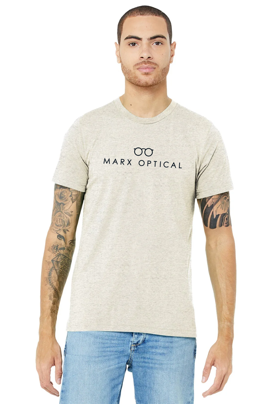 Bella Canvas Unisex Triblend T-Shirt, Oatmeal [Marx Optical]