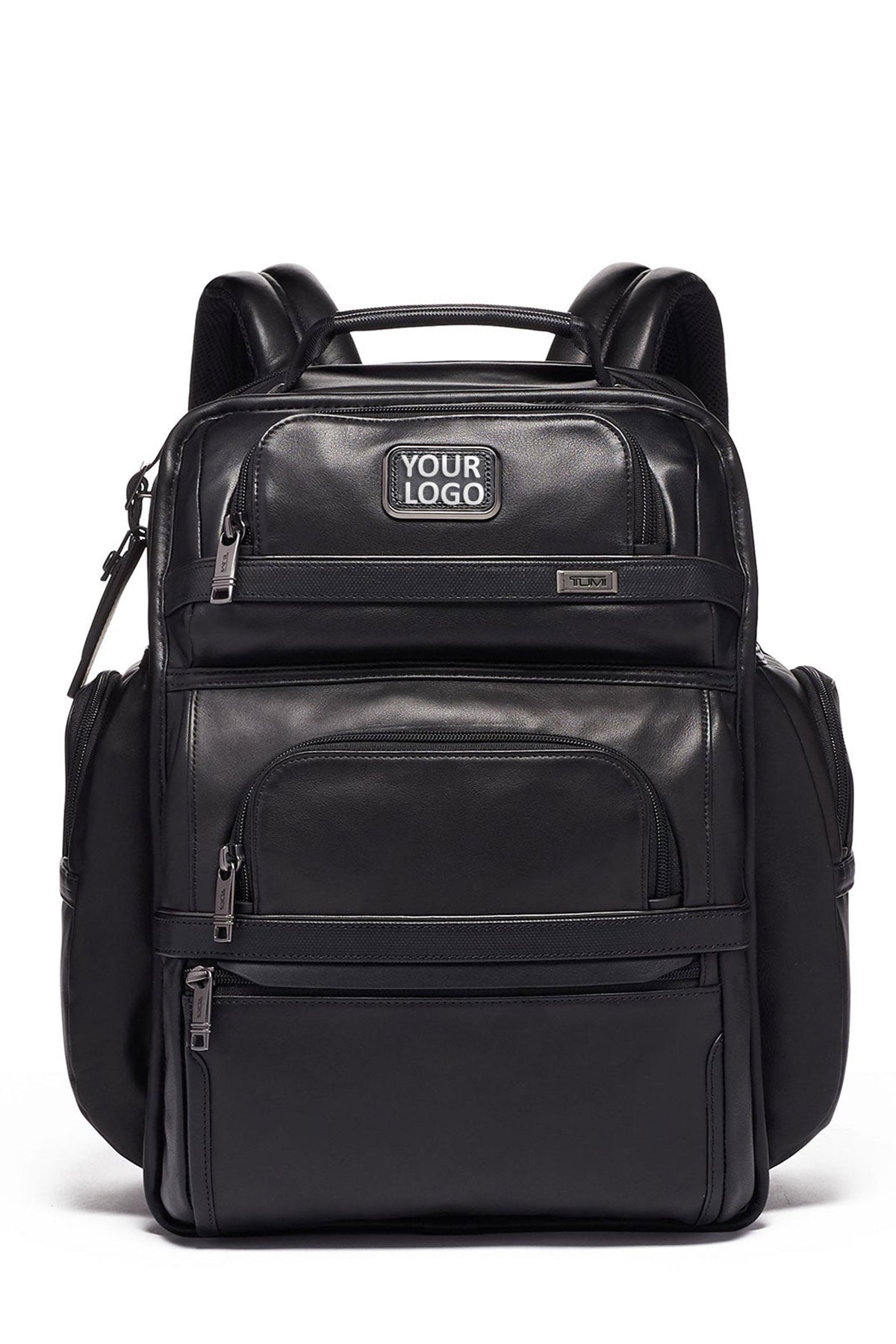 TUMI Brief Pack Leather 1173431041 Black Leather